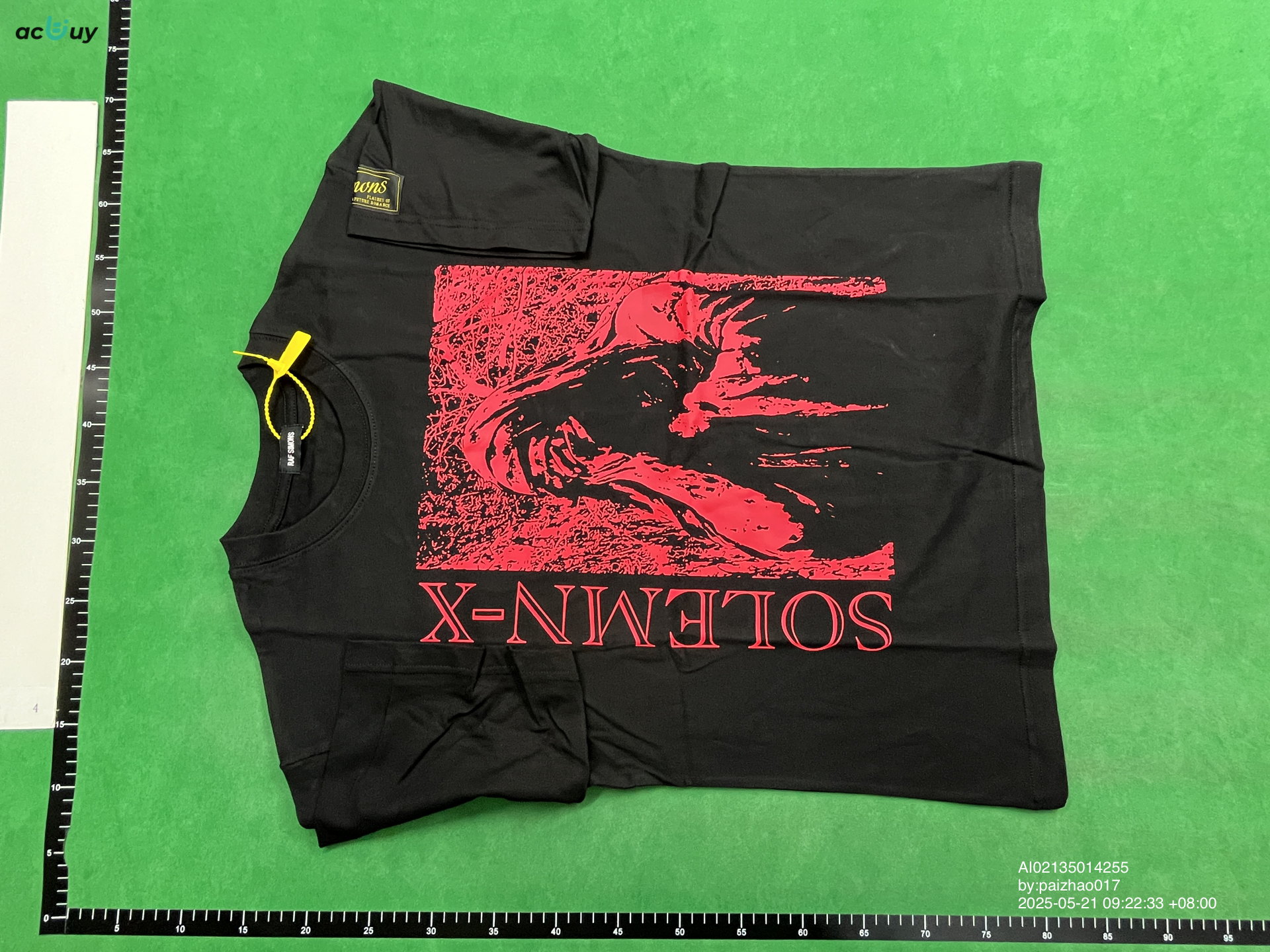 QC Photo - RAF Simons Solemn X Tee