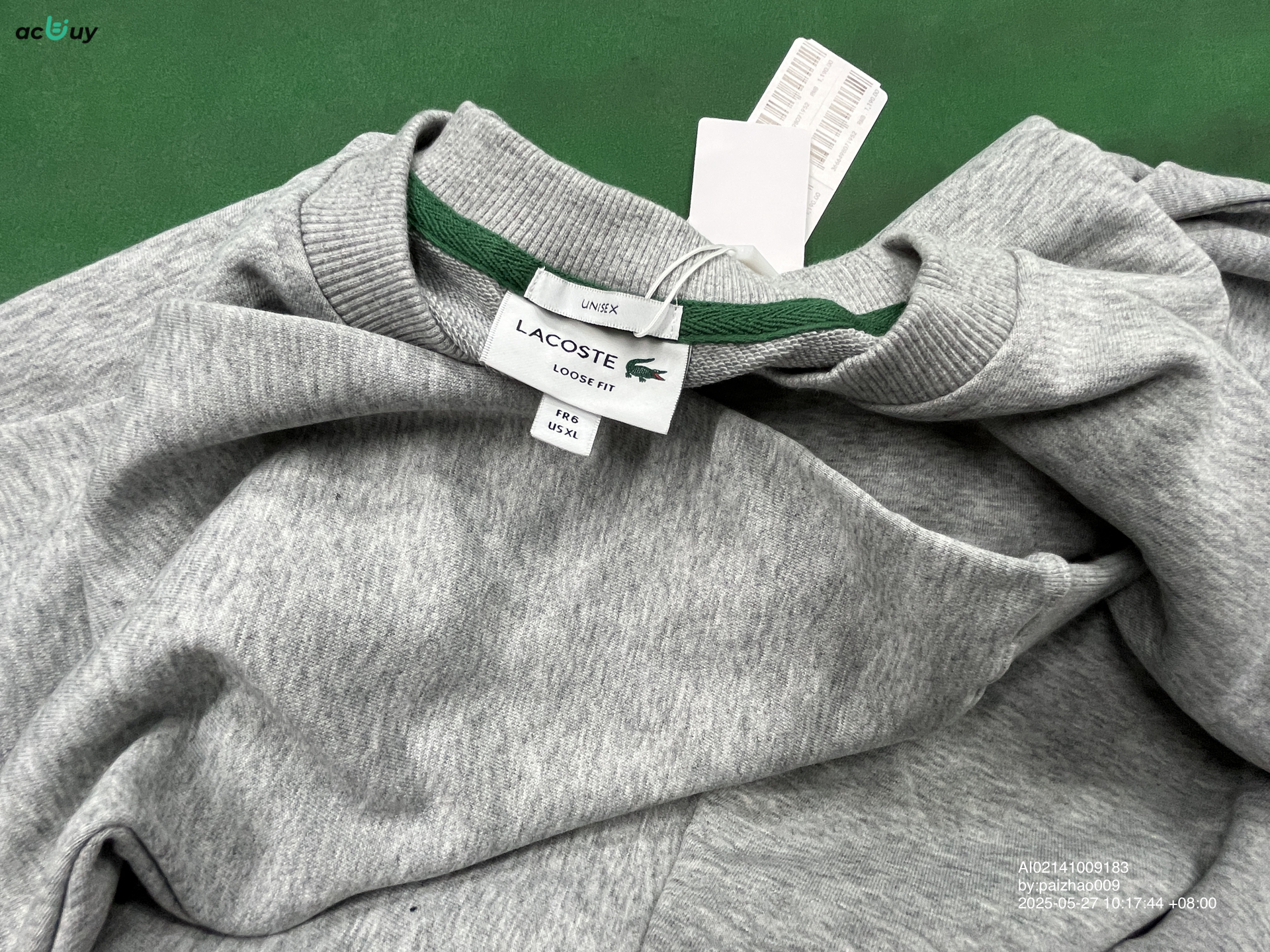 QC Photo - Lacoste Big Logo Crew Neck Sweater (2 Variants)