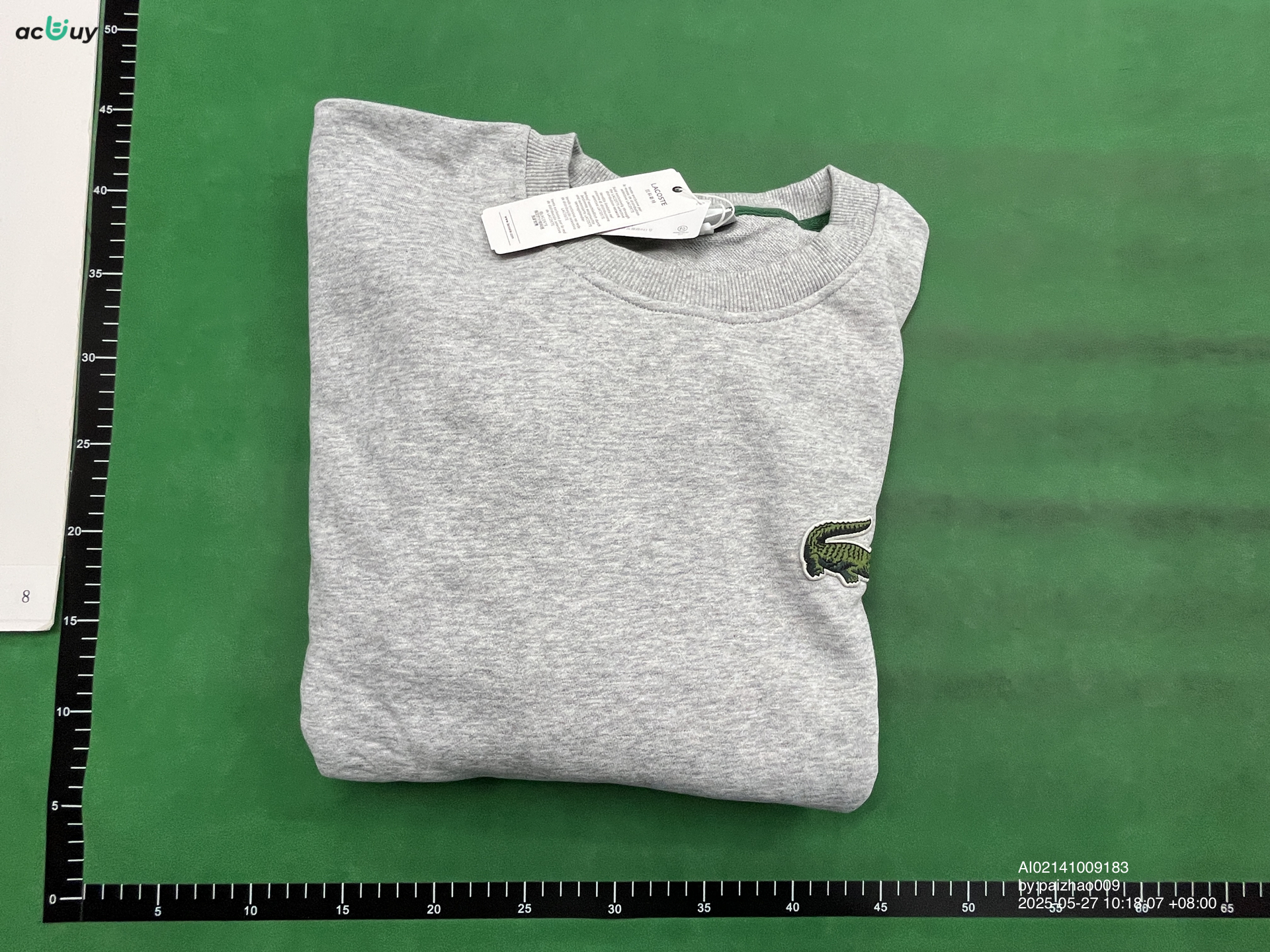 QC Photo - Lacoste Big Logo Crew Neck Sweater (2 Variants)