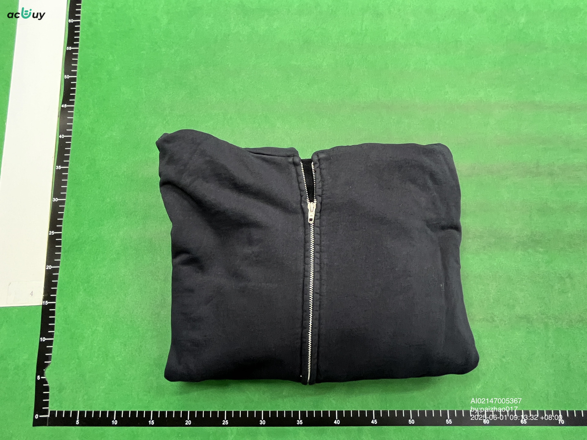 QC Photo - Balenciaga Off Shore Zip-Up Hoodie