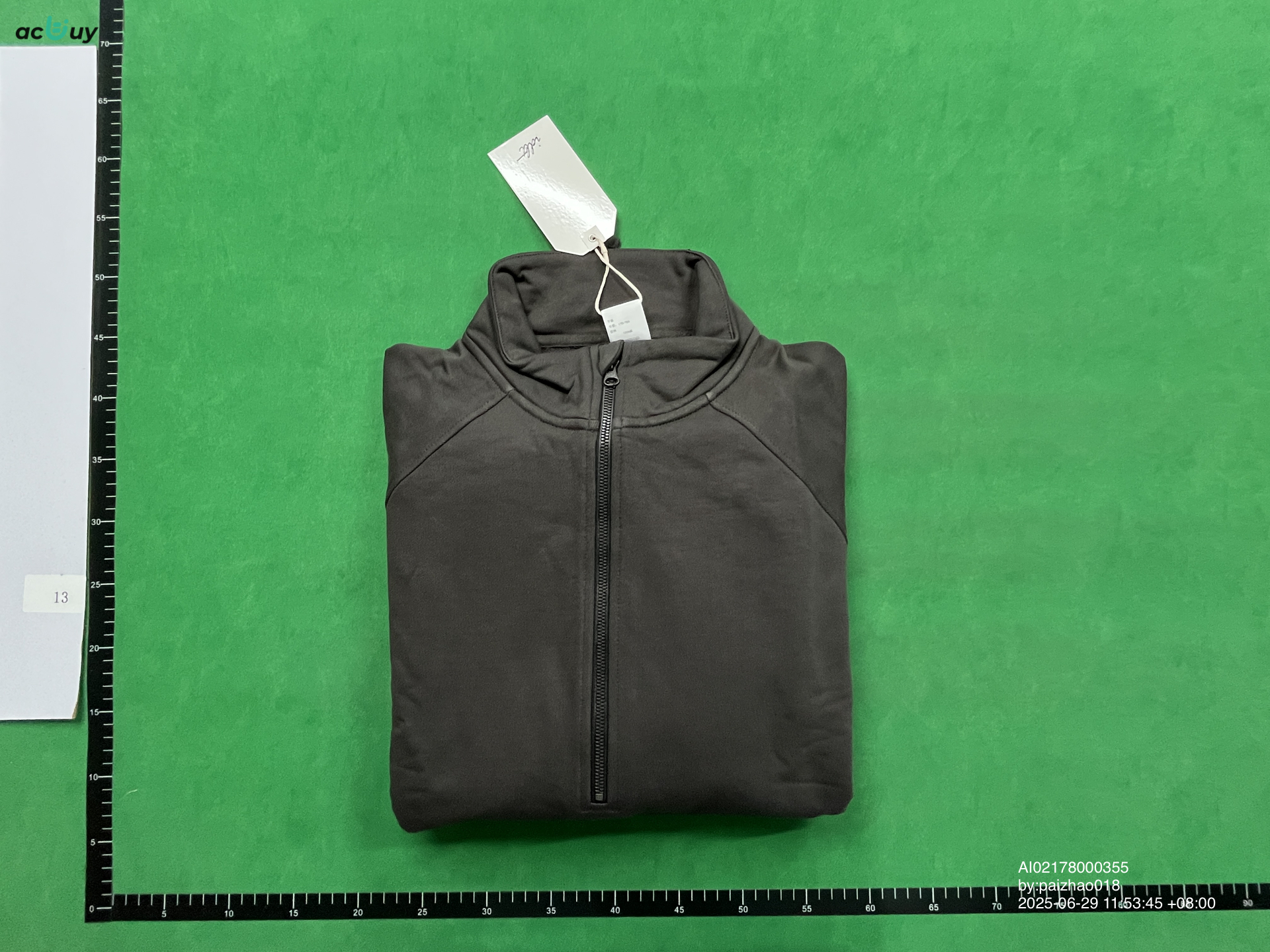 QC Photo - Unbranded Blank Half-Zip Sweaters