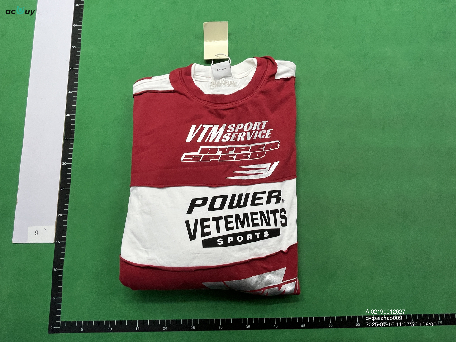 QC Photo - Vetements Power Sports Racing Long Sleeve