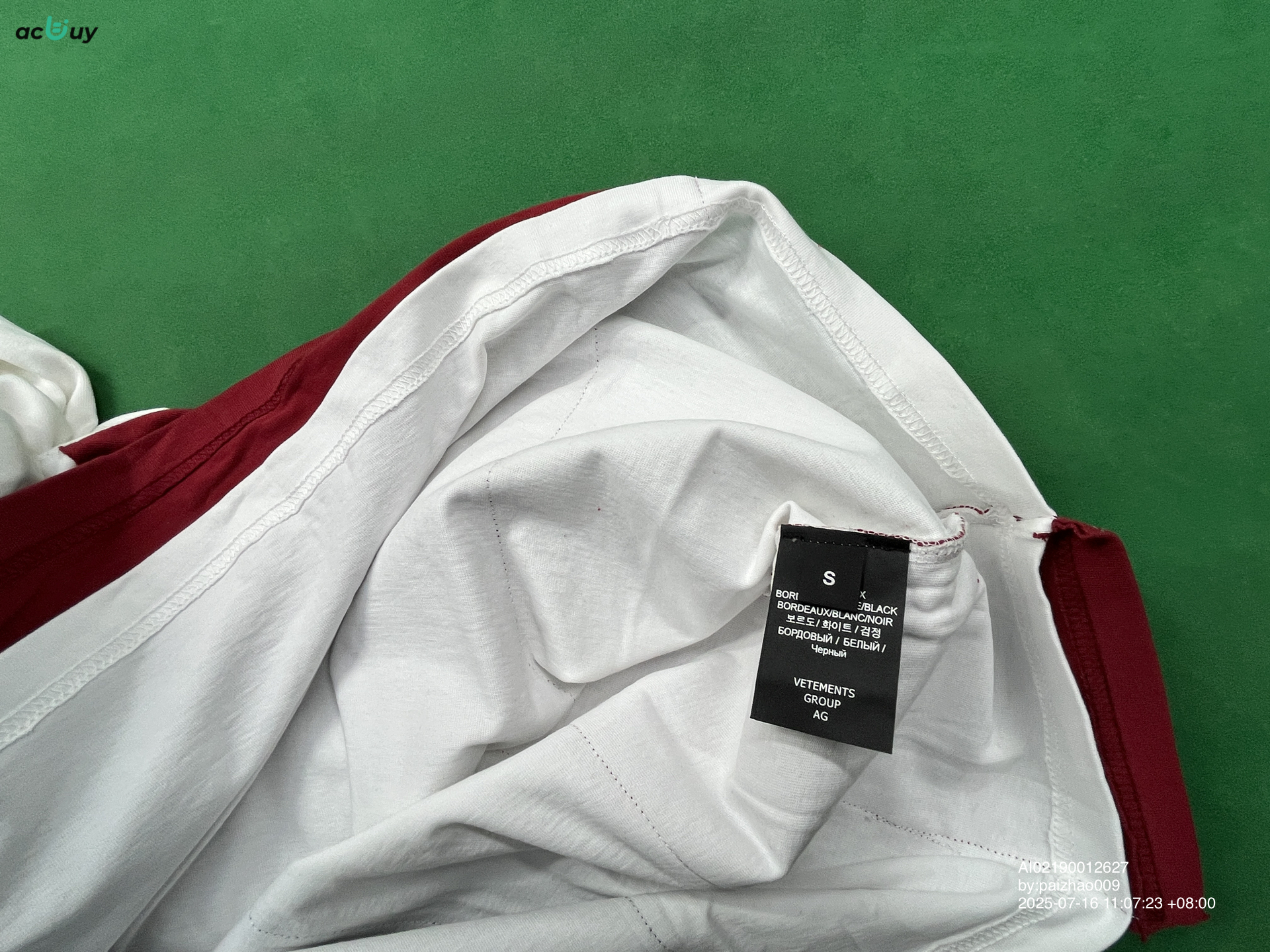 QC Photo - Vetements Power Sports Racing Long Sleeve