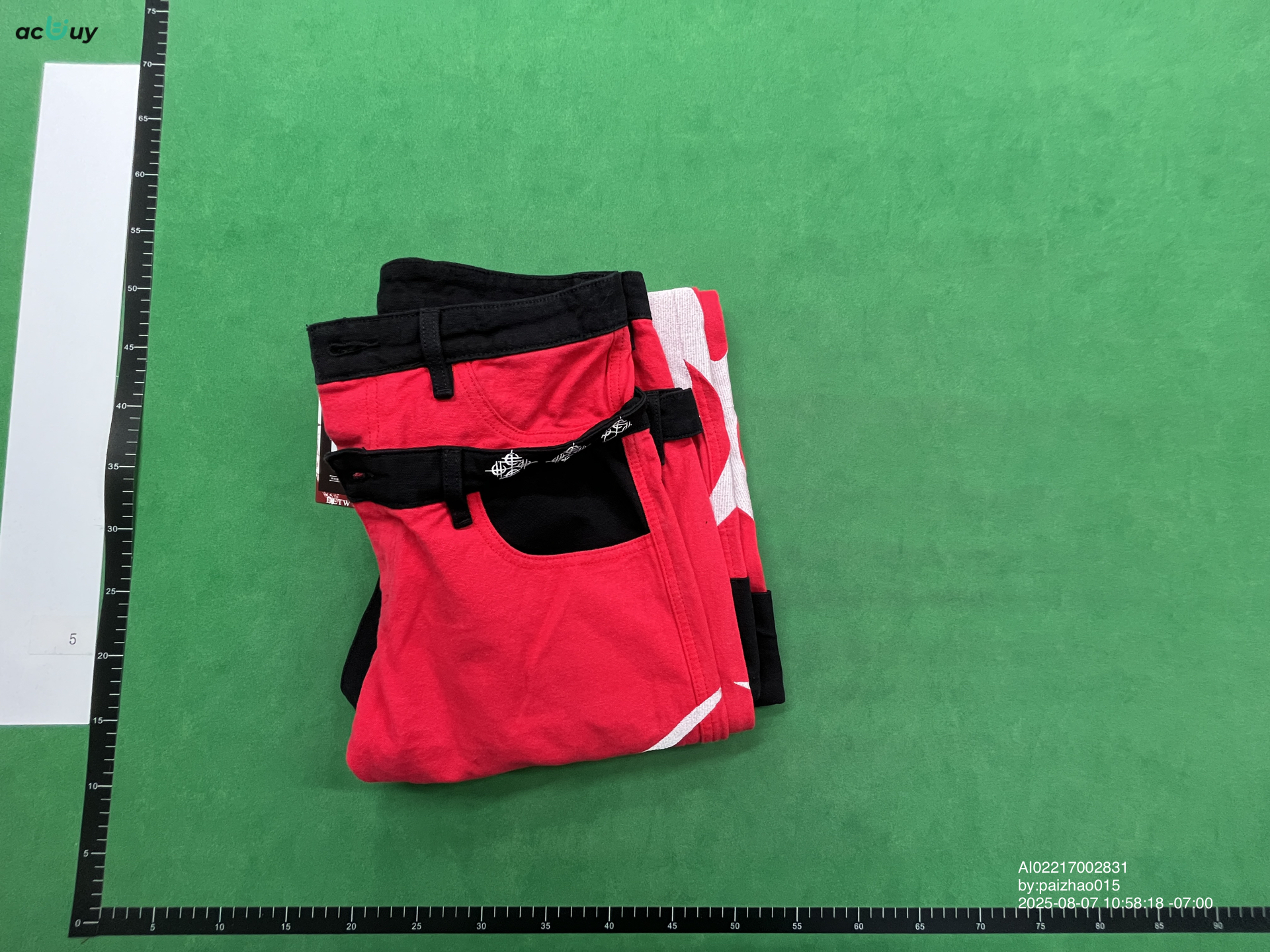 QC Photo - DETW Red Baggy Tribal Pants