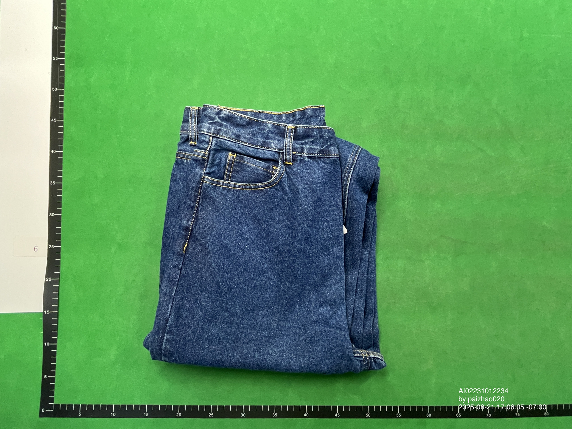 QC Photo - Vuja De 009 Blue Baggy Washed Jeans