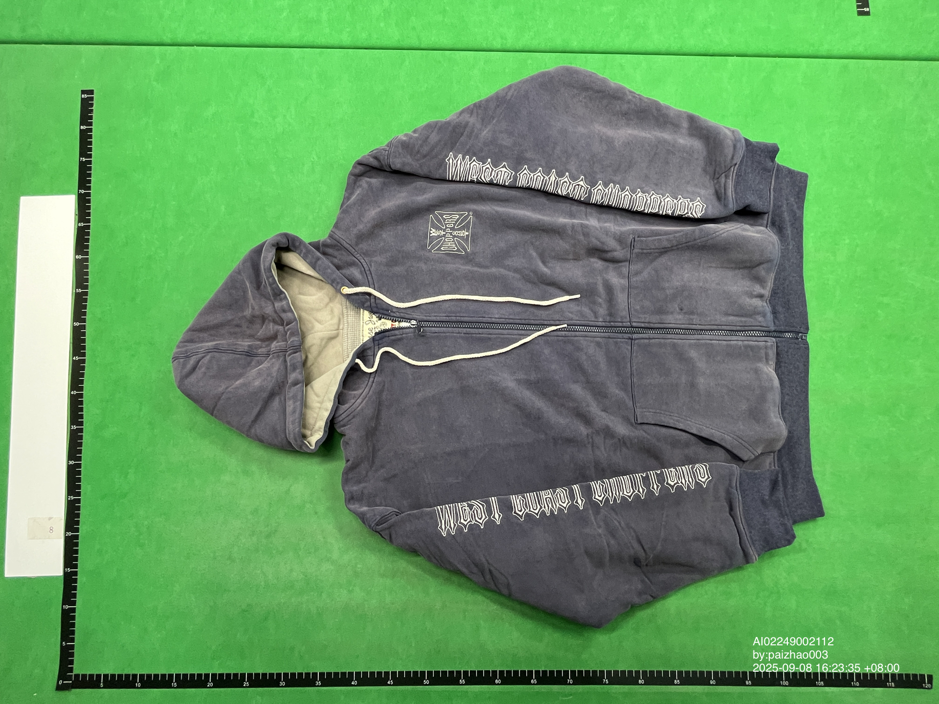 QC Photo - West Coast Choppers Purple Zip-Up Hoodie