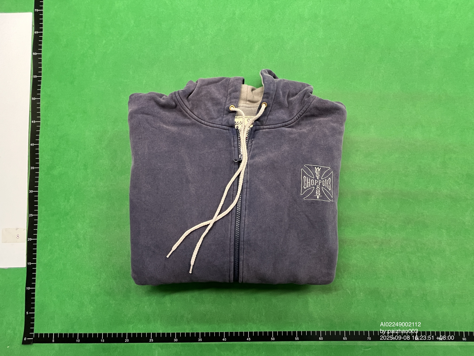 QC Photo - West Coast Choppers Purple Zip-Up Hoodie
