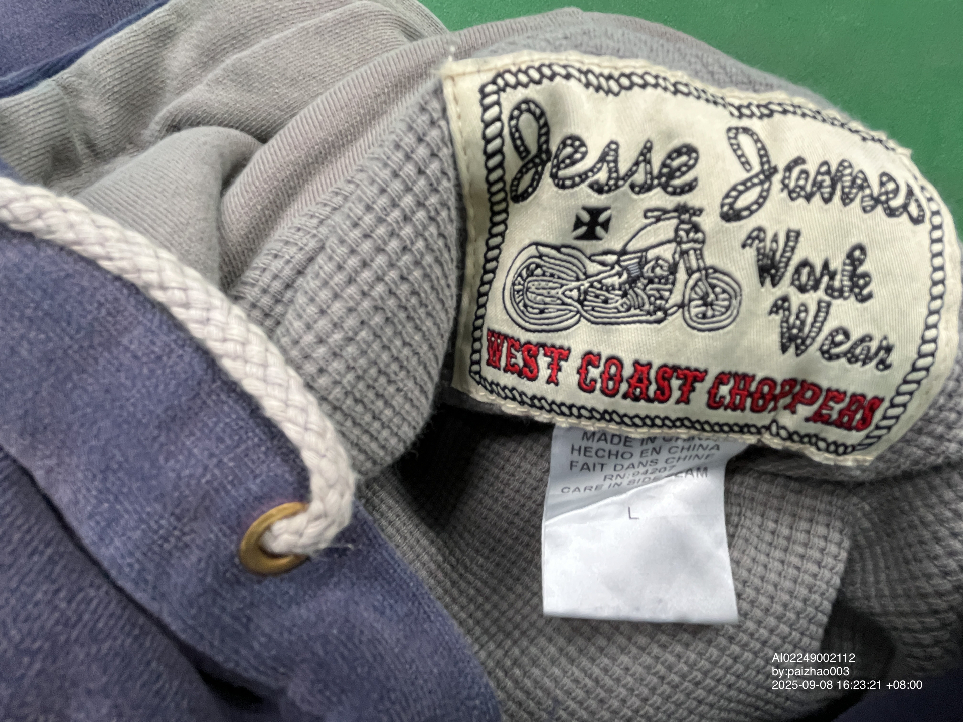 QC Photo - West Coast Choppers Purple Zip-Up Hoodie