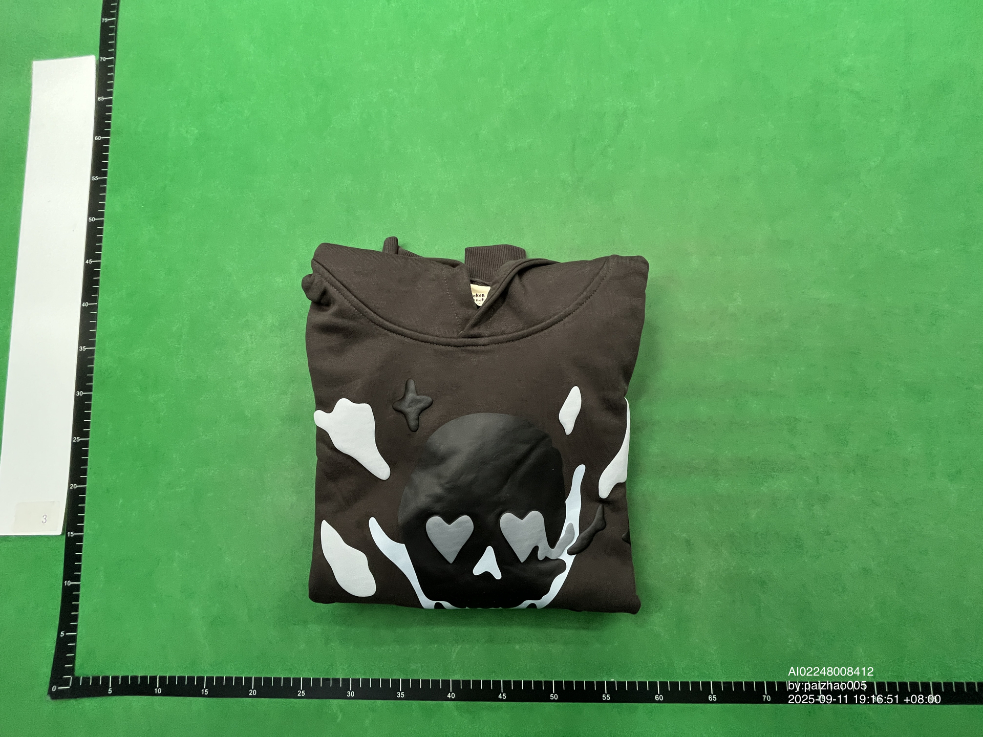 QC Photo - Broken Planet Market Out of the Shadows Hoodie Soot Black