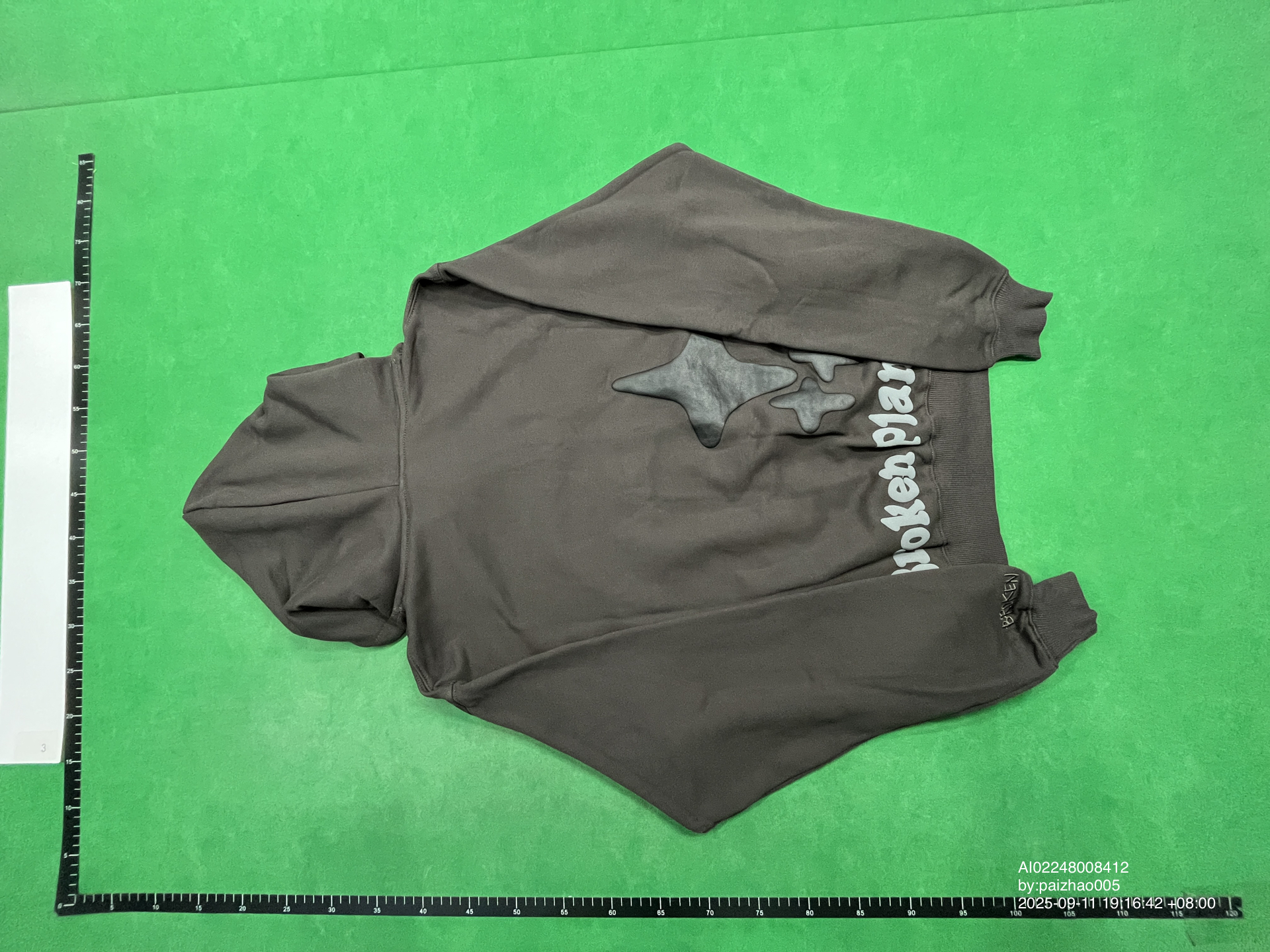 QC Photo - Broken Planet Market Out of the Shadows Hoodie Soot Black
