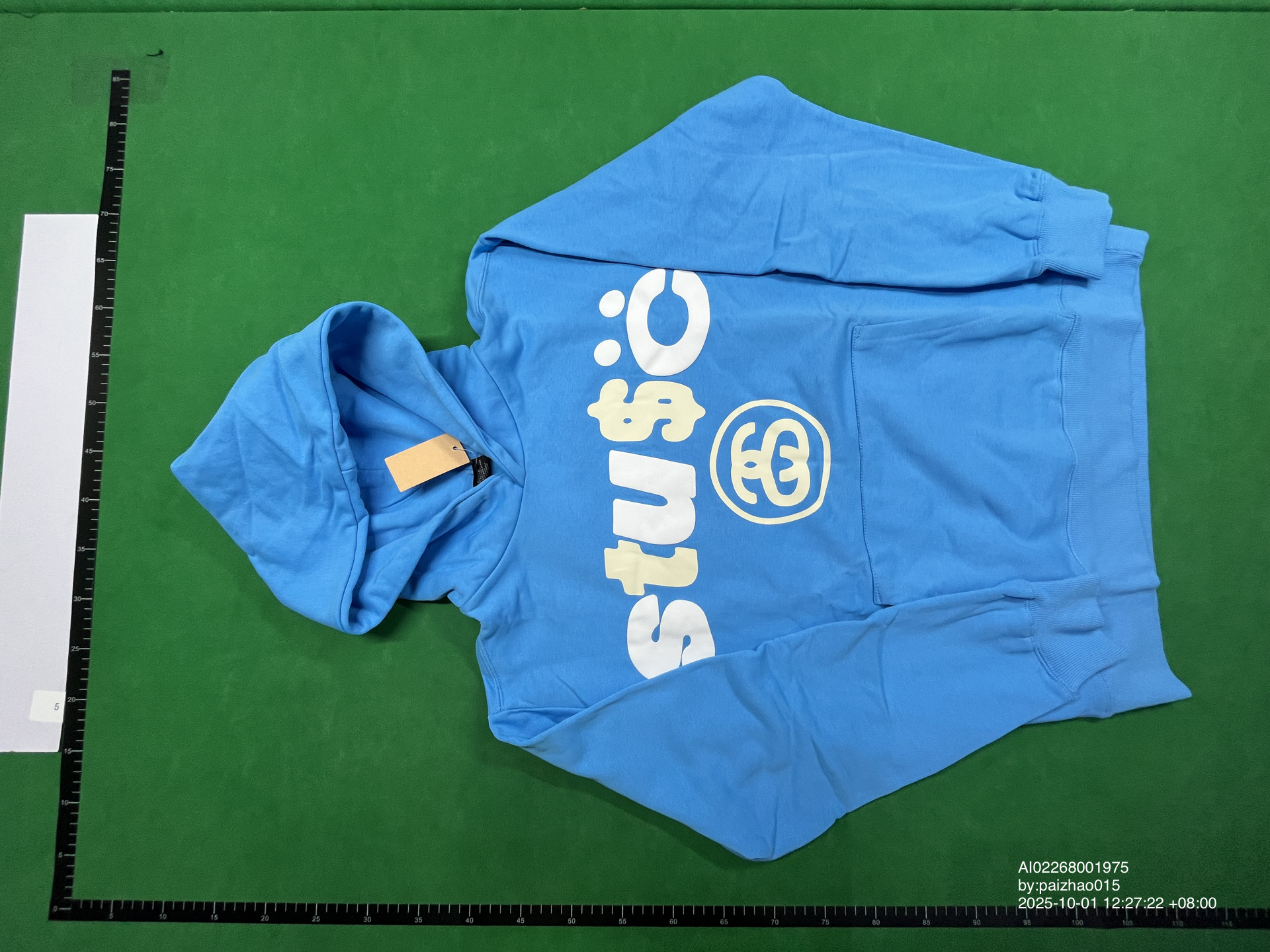 QC Photo - Stussy x CPFM 8 Ball Pigment Dyed Hoodie Blue