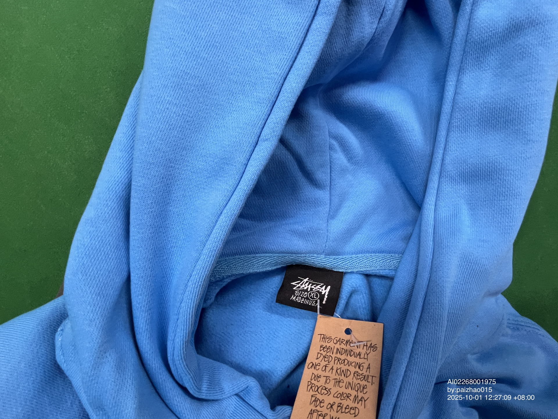 QC Photo - Stussy x CPFM 8 Ball Pigment Dyed Hoodie Blue