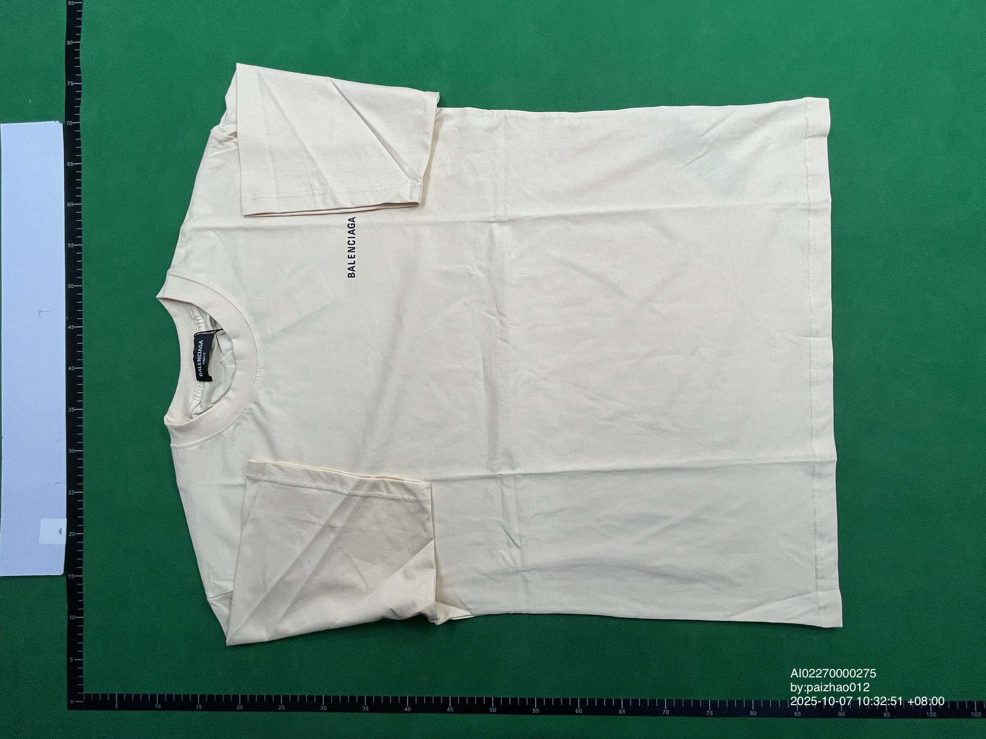 QC Photo - Balenciaga Embroidered Tee