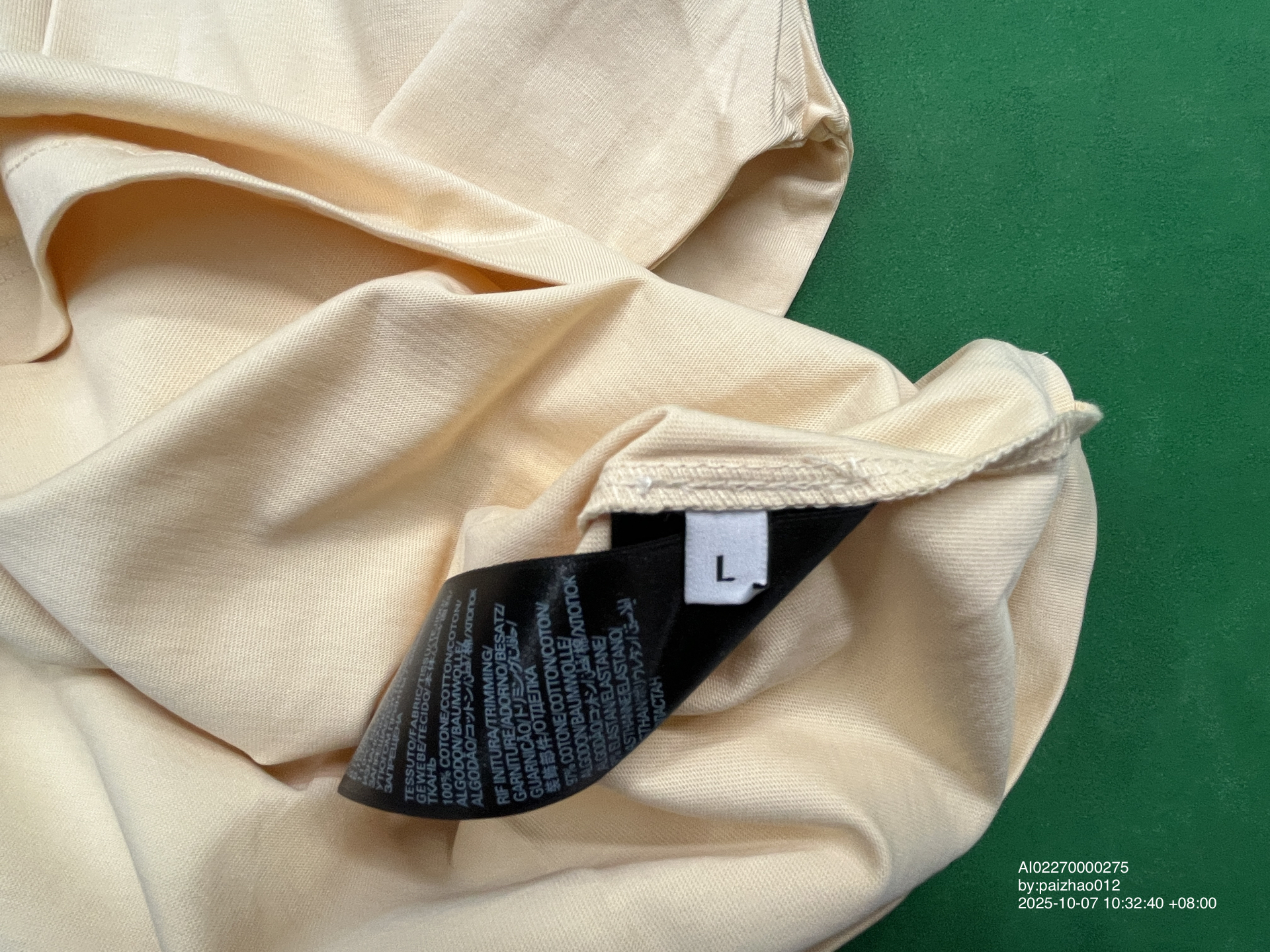 QC Photo - Balenciaga Embroidered Tee