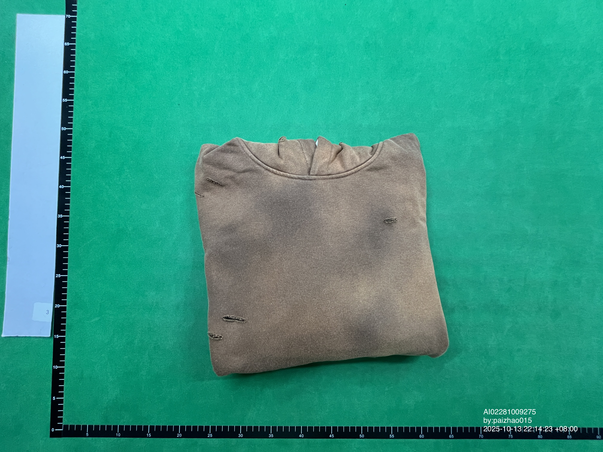 QC Photo - Unbranded Washed Blank Distressed Hoodies