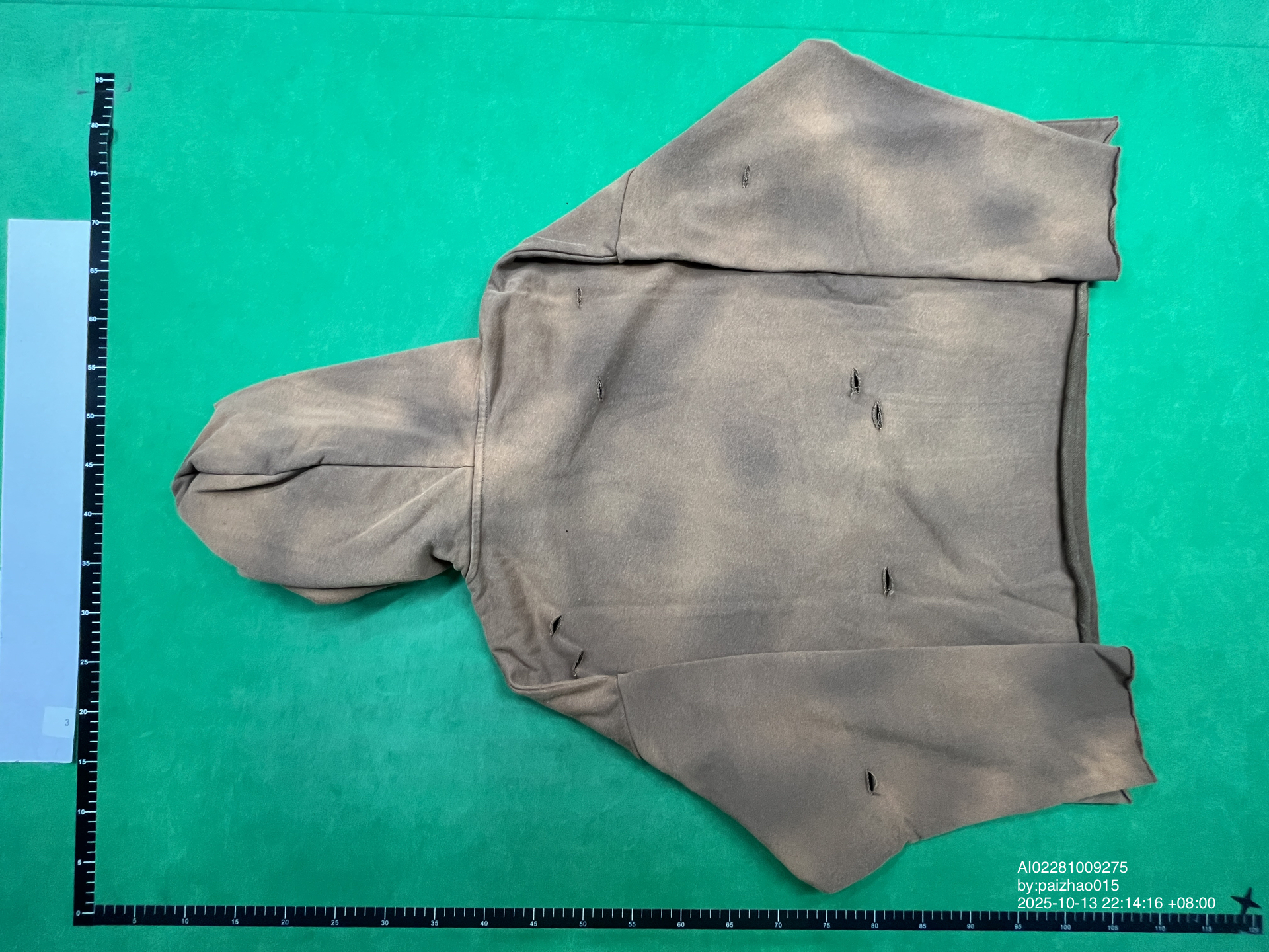 QC Photo - Unbranded Washed Blank Distressed Hoodies