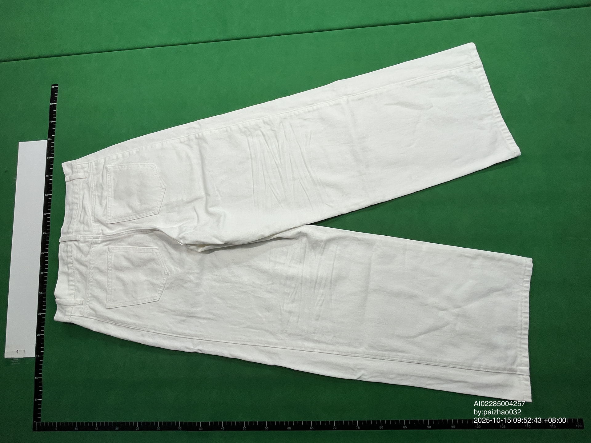 QC Photo - JCAESAR Baggy White Denim Jeans