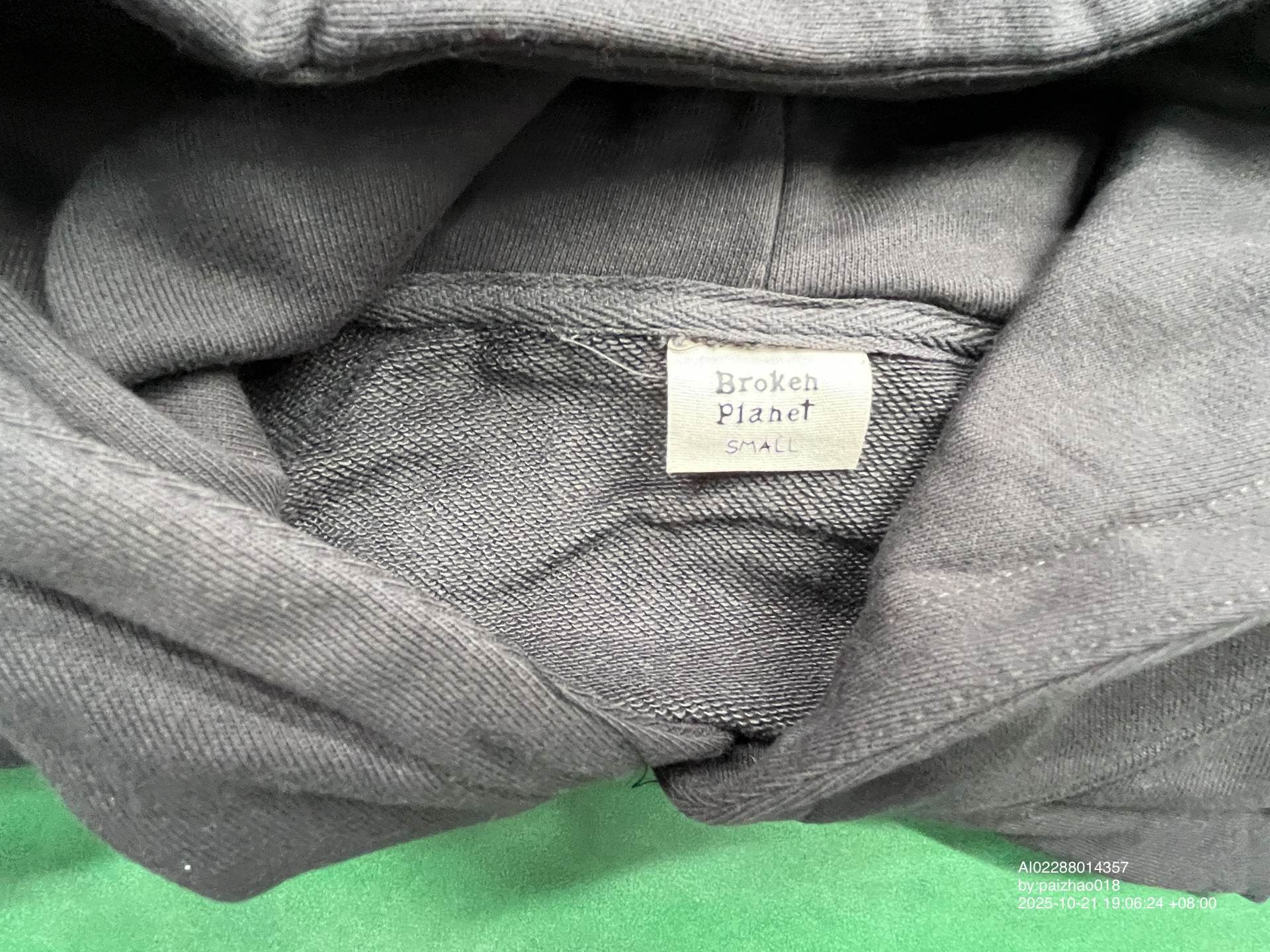 QC Photo - Broken Planet Market Out of the Shadows Hoodie Soot Black