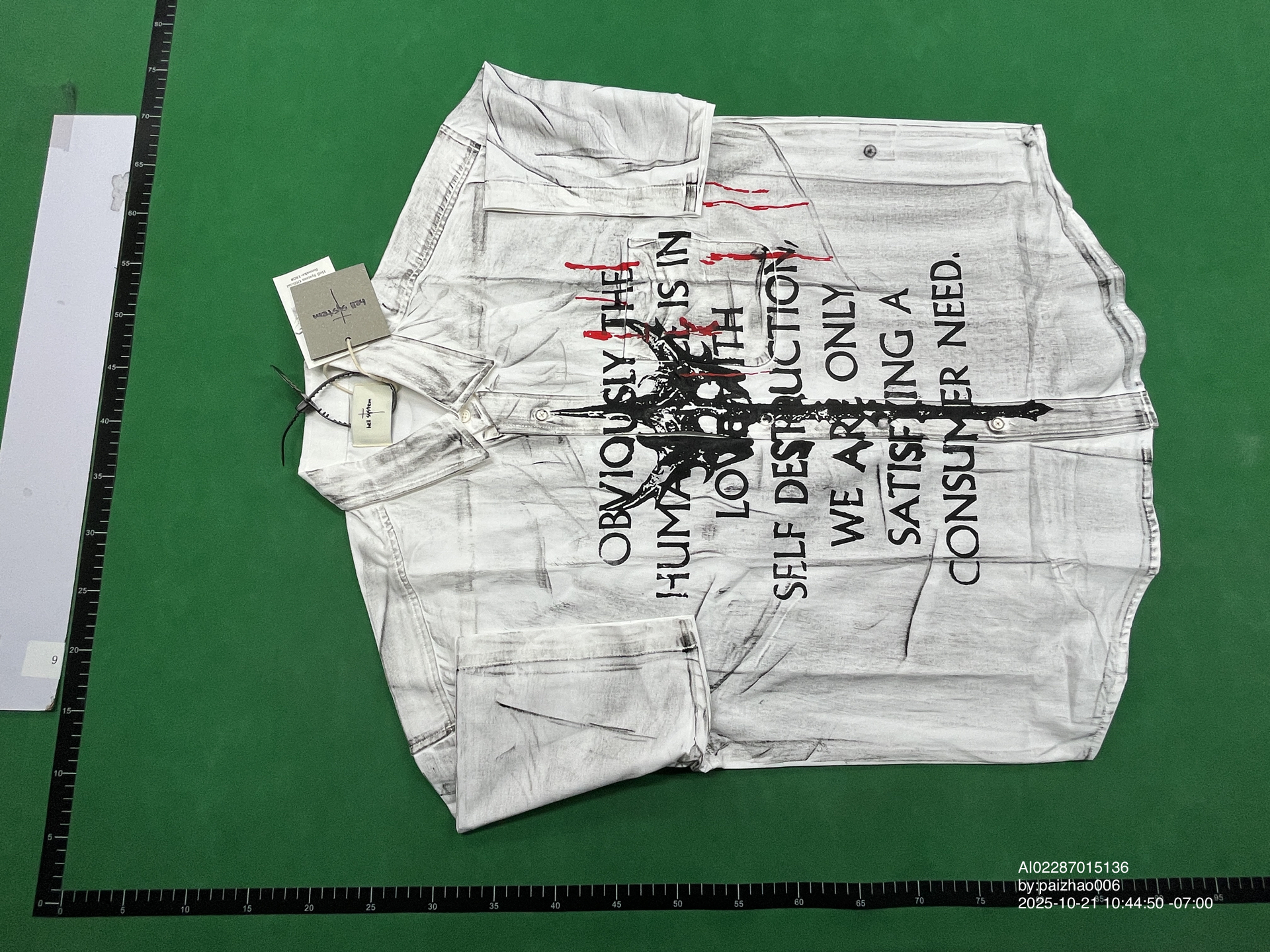 QC Photo - Hell System Distressed Short Sleeve Shirt