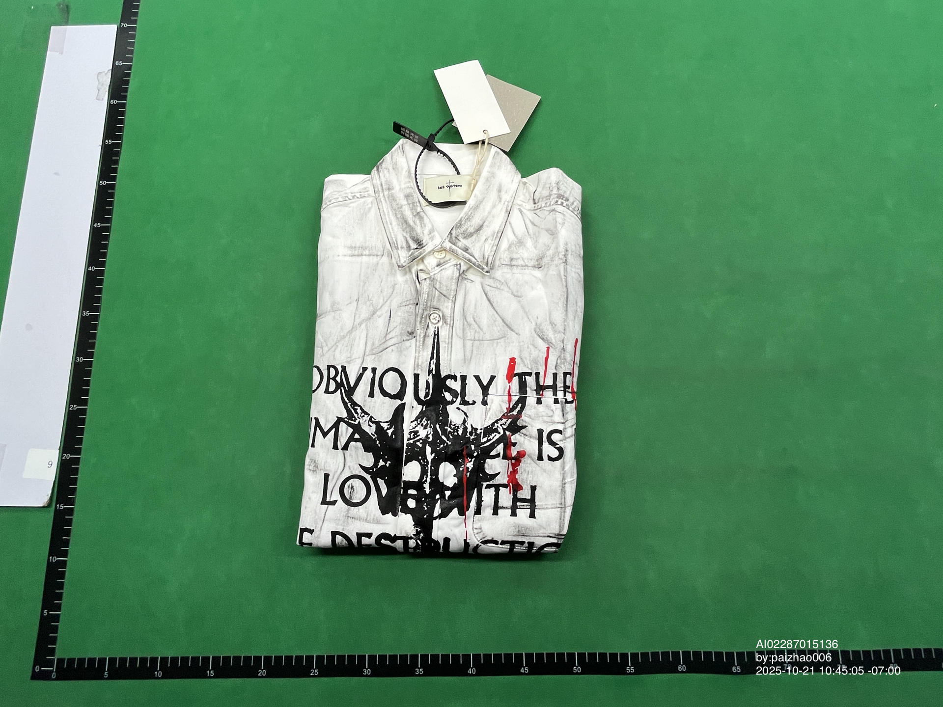 QC Photo - Hell System Distressed Short Sleeve Shirt