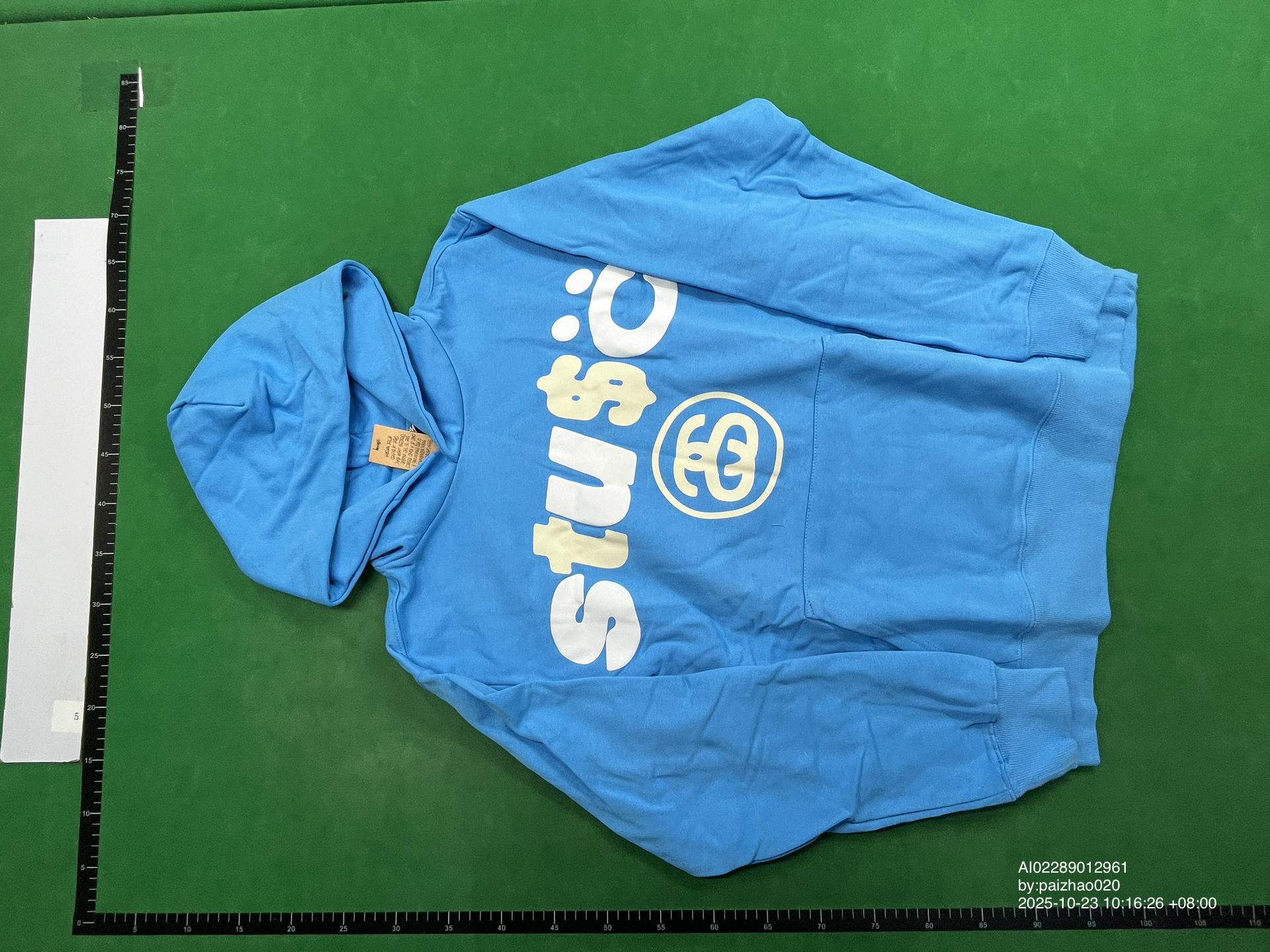 QC Photo - Stussy x CPFM 8 Ball Pigment Dyed Hoodie Blue