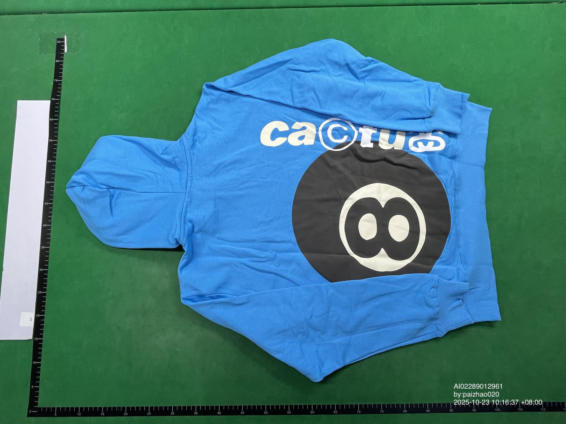 QC Photo - Stussy x CPFM 8 Ball Pigment Dyed Hoodie Blue
