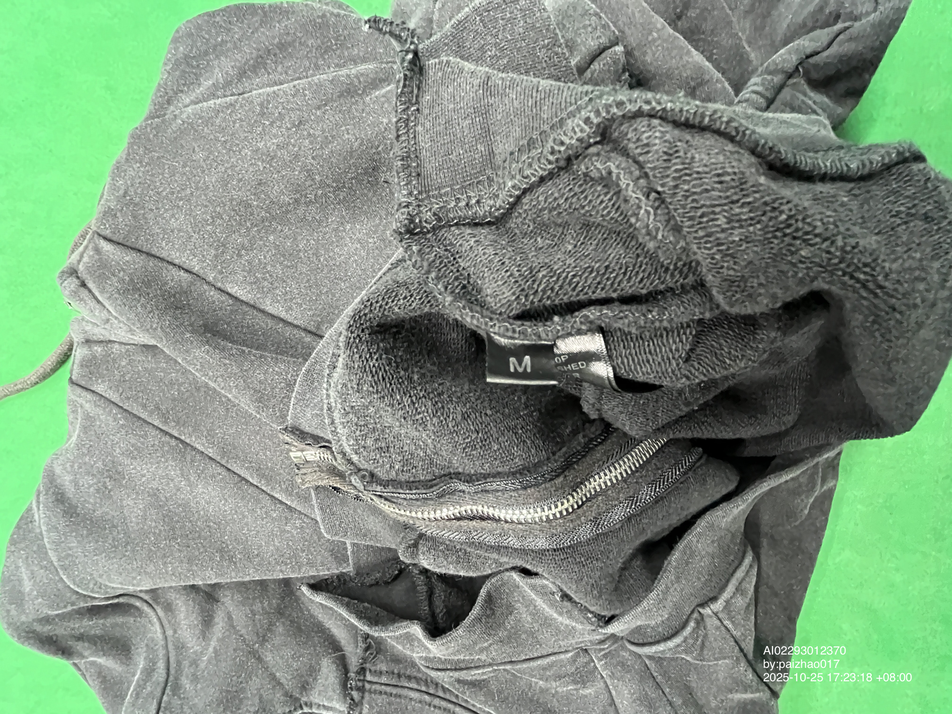 QC Photo - Vetements Panelled Zip-Up Hoodie