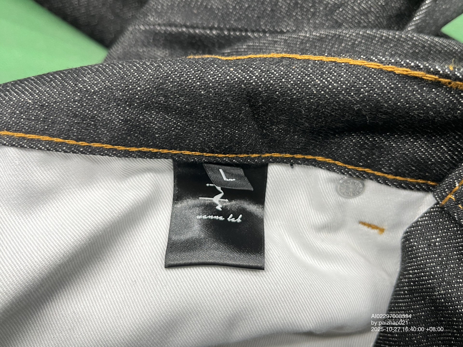 QC Photo - WANNA LAB 14oz Raw Denim Jeans