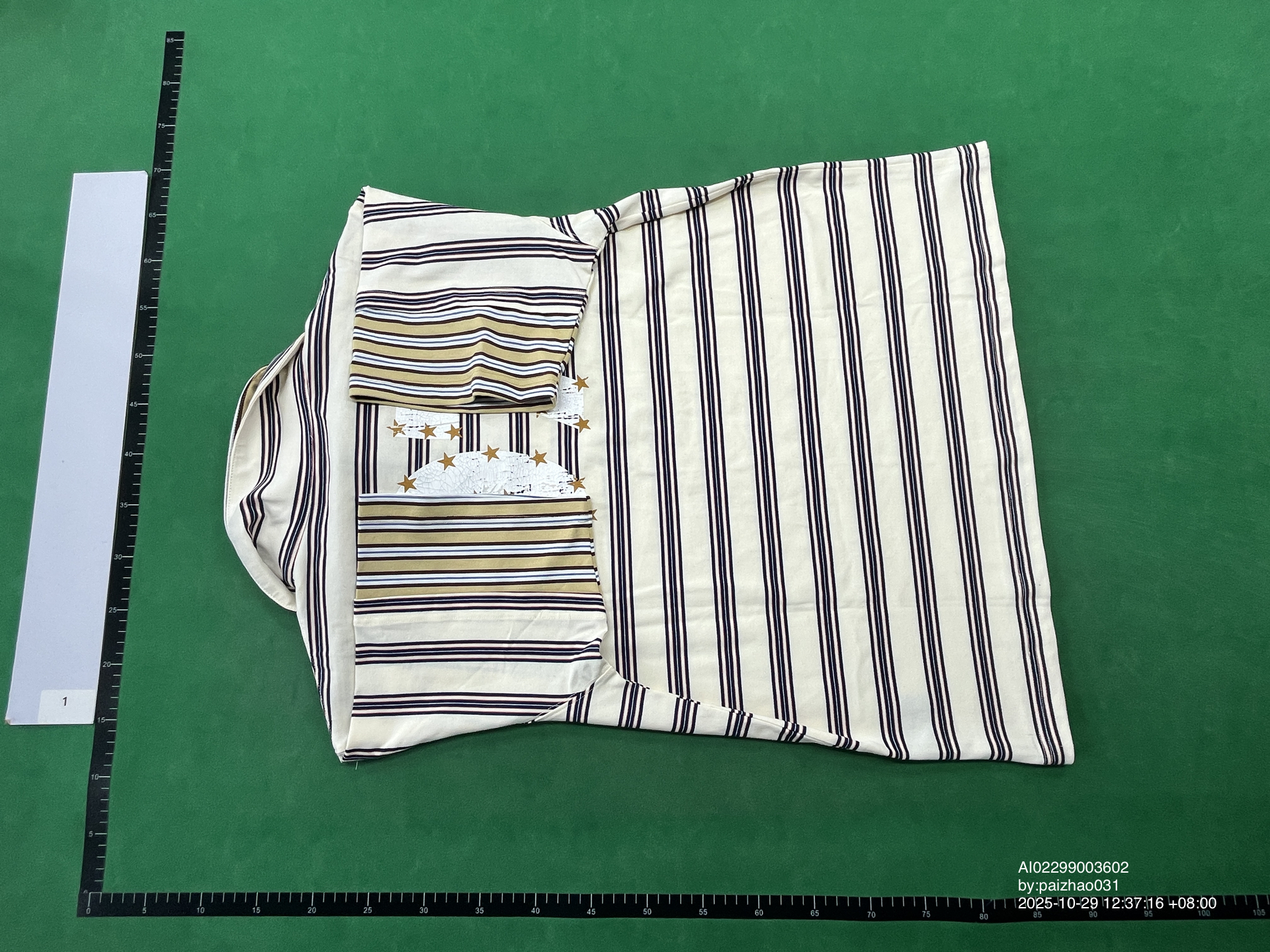 QC Photo - PEOPLESENSE Striped Crown Badge Polo