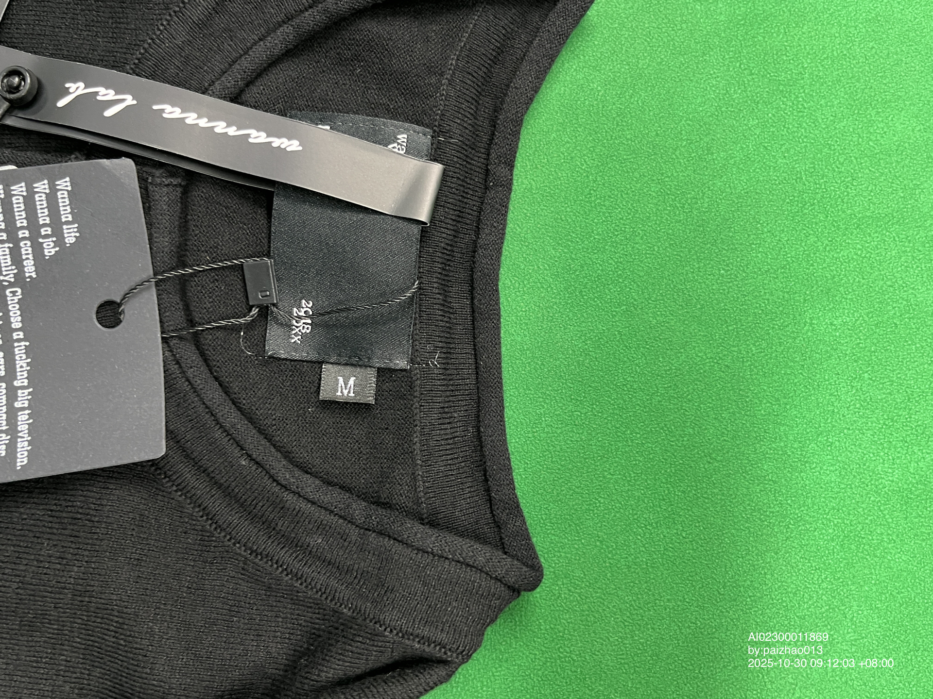 QC Photo - WANNA LAB Long Sleeve Tee (2 Variants)