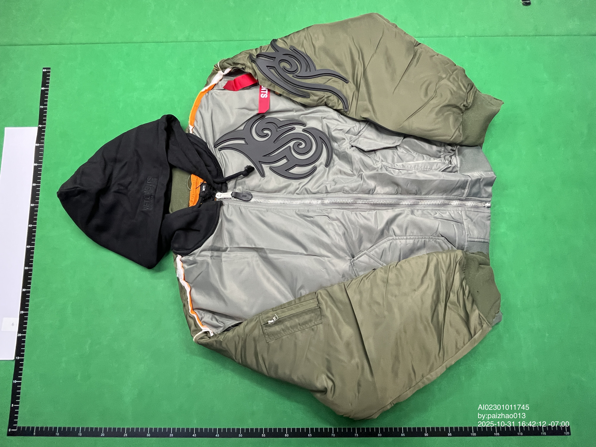 QC Photo - Vetements x Alpha Tribal Bomber Jacket