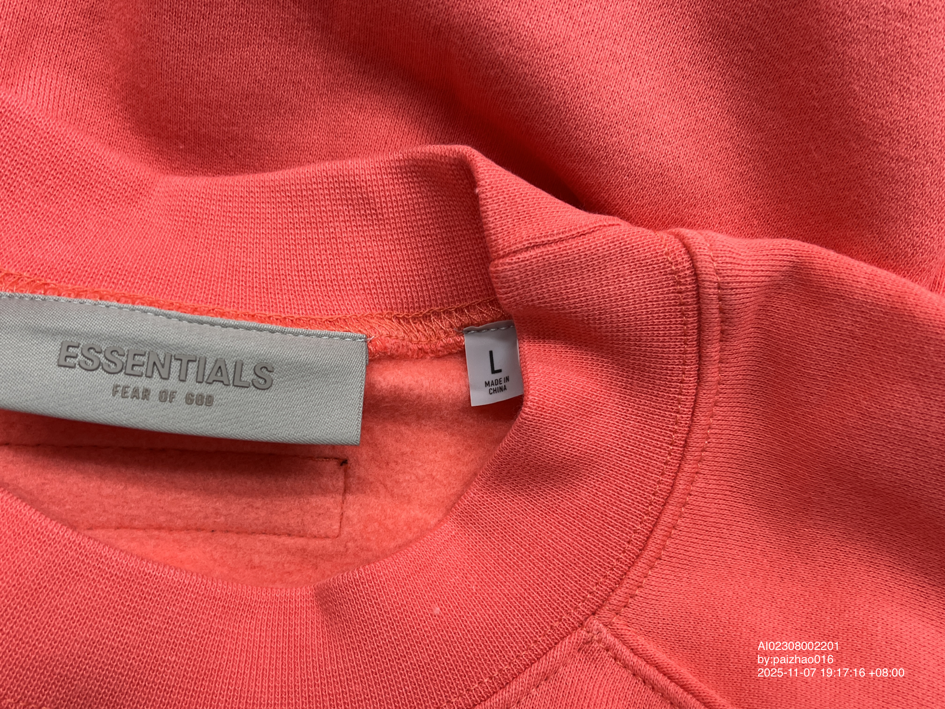 QC Photo - Essentials Fear of God Crewneck (6 Variants)