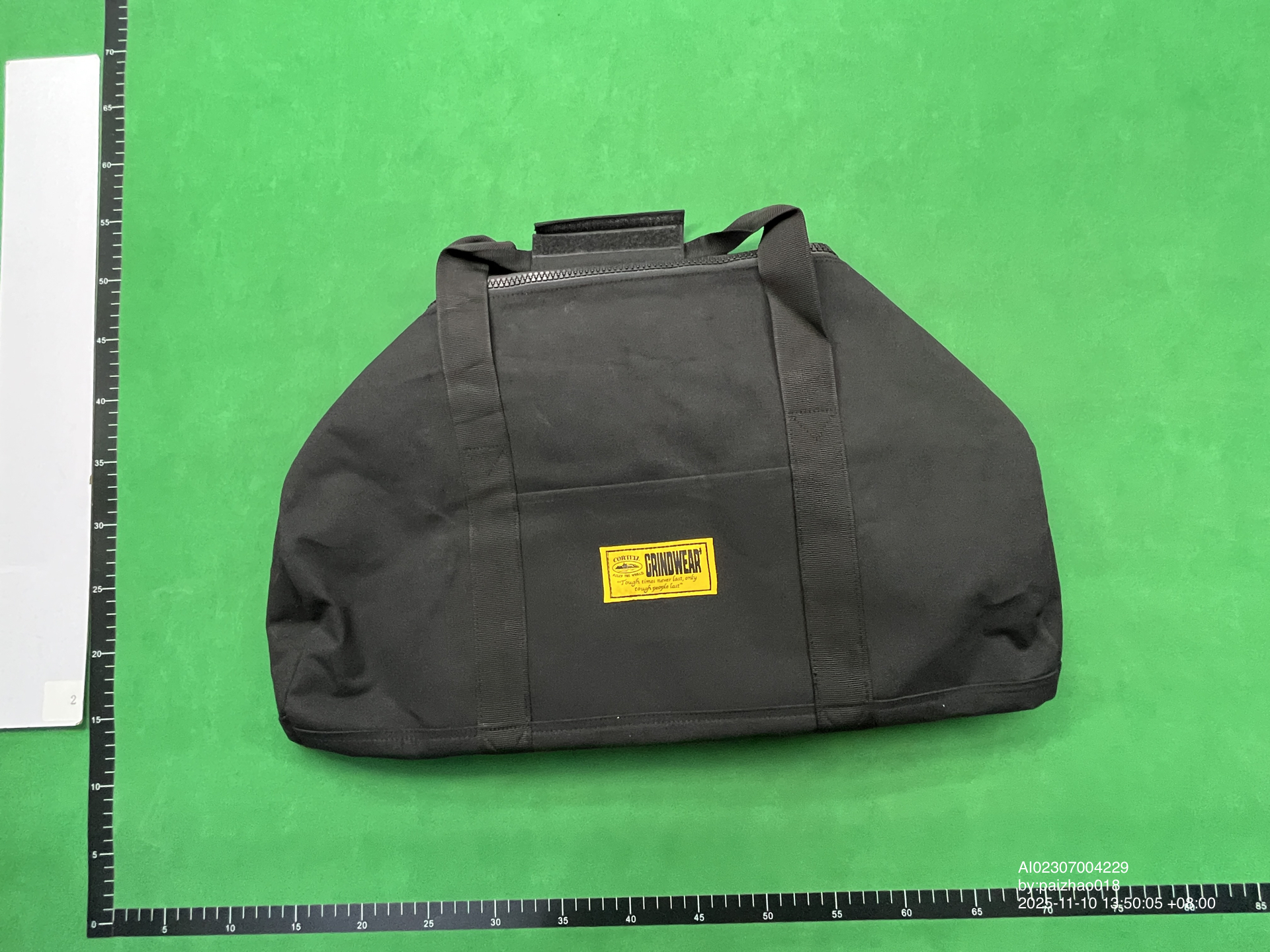 QC Photo - Corteiz Alcatraz Duffle Bag Black