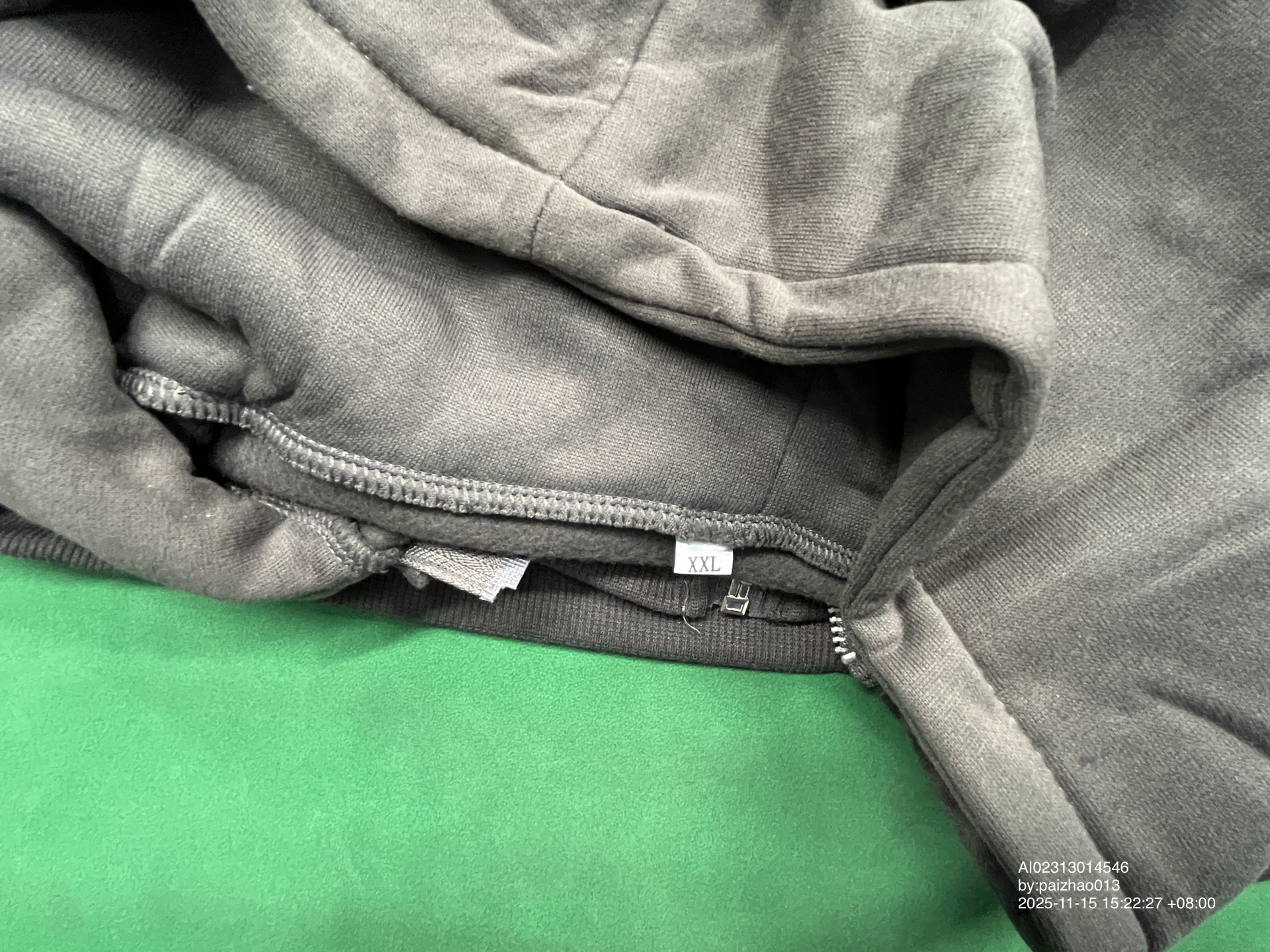 QC Photo - Broken Planet Skeleton Zip Up Hoodie