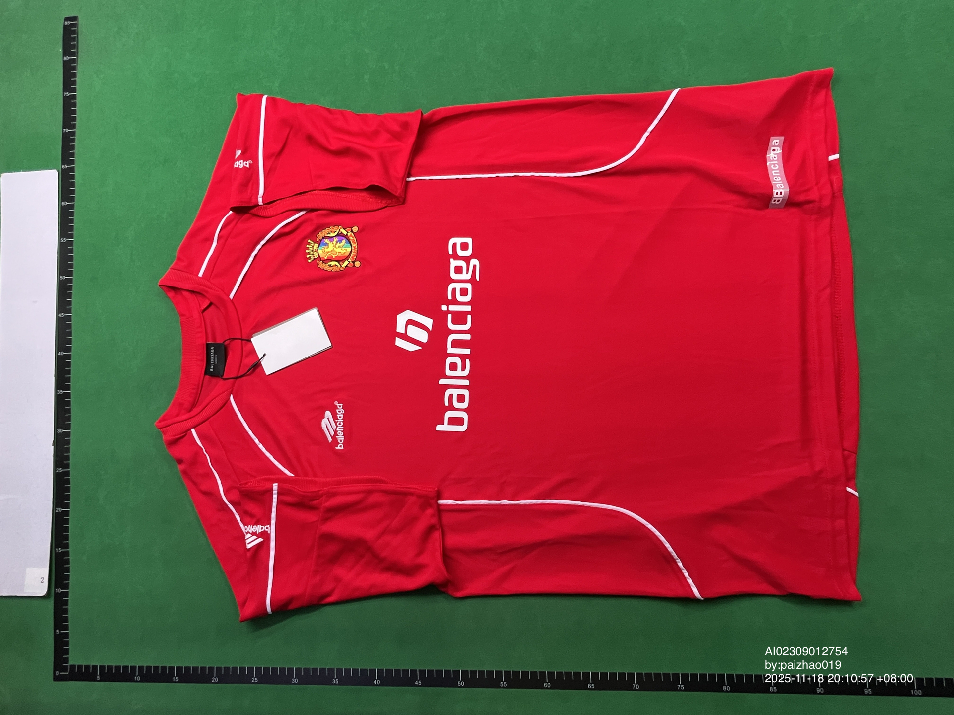 QC Photo - Balenciaga Football Jersey Red