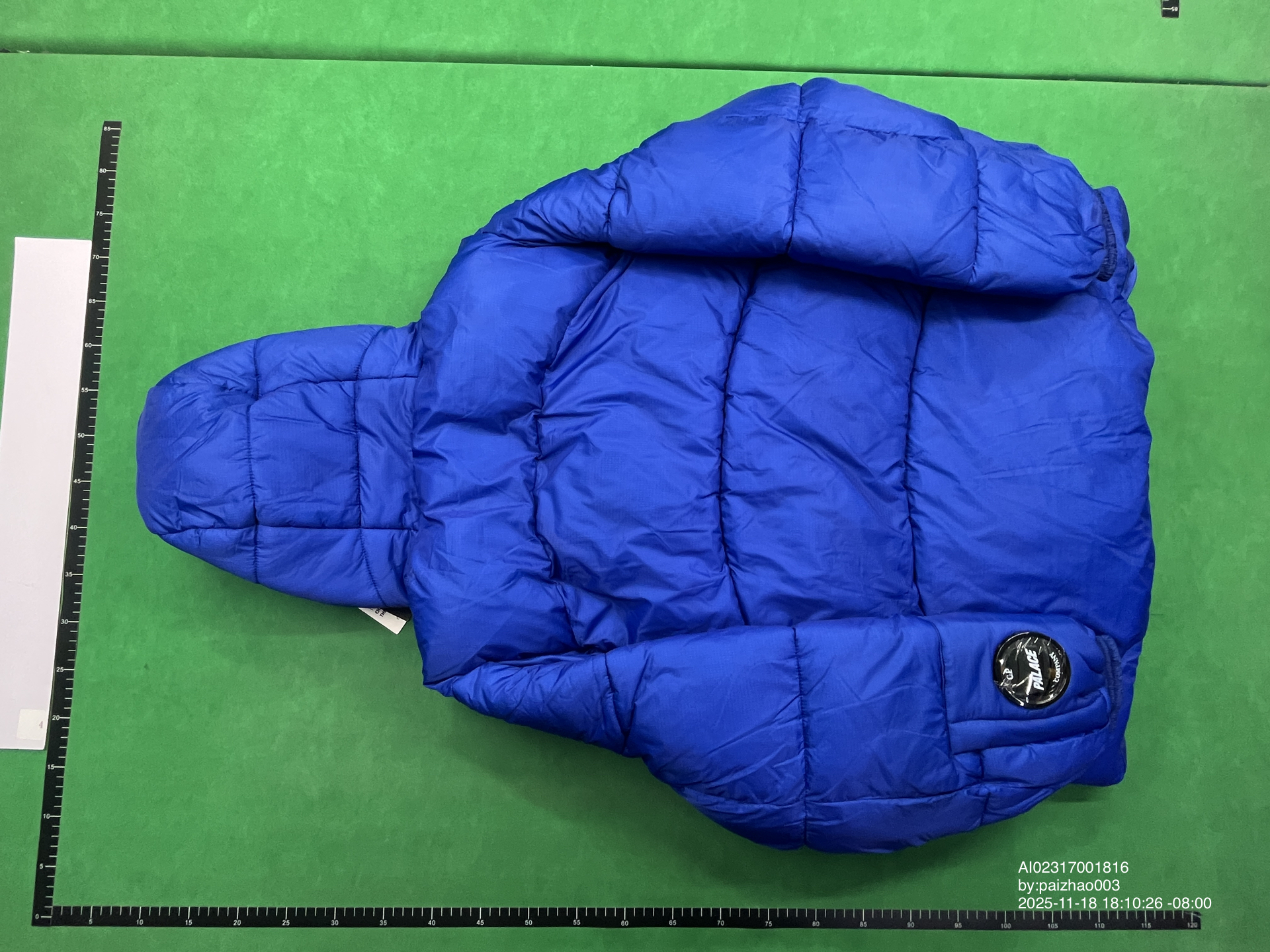 QC Photo - Palace x C.P. Company Puffer Jacket Bright Cobalt