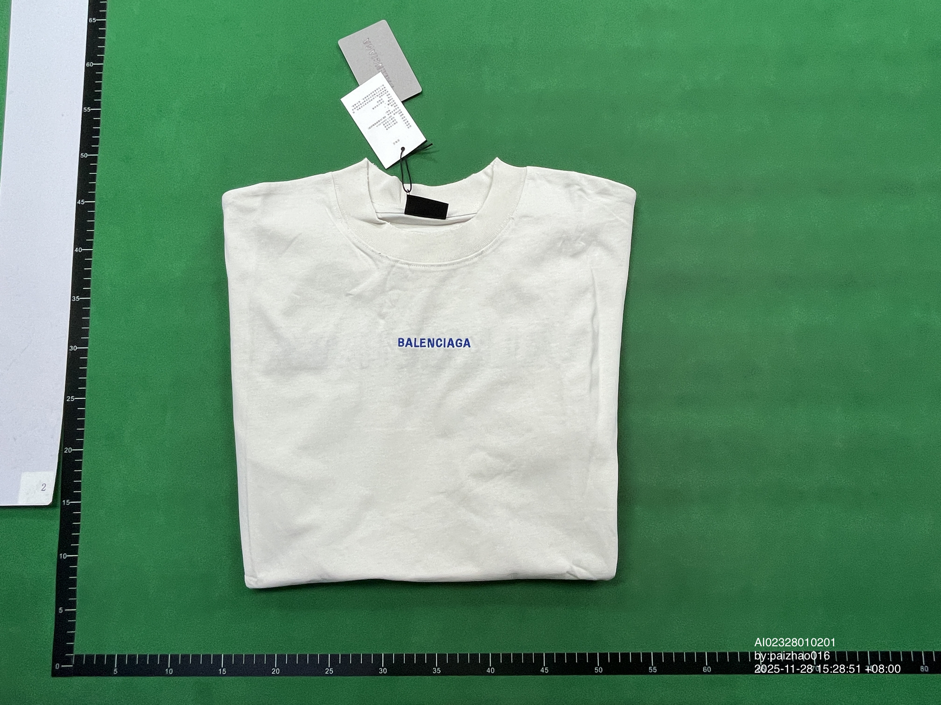 QC Photo - Balenciaga Blue Logo Tee