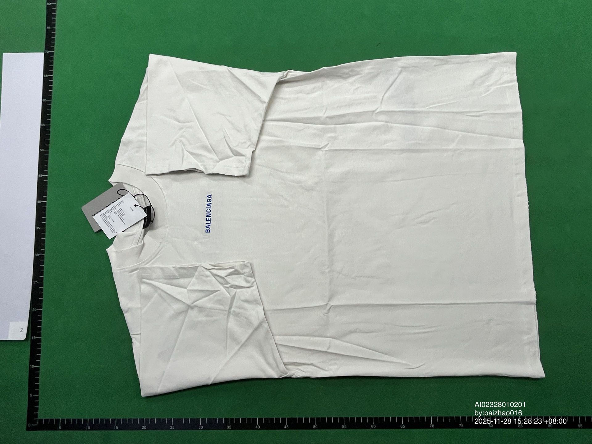 QC Photo - Balenciaga Blue Logo Tee