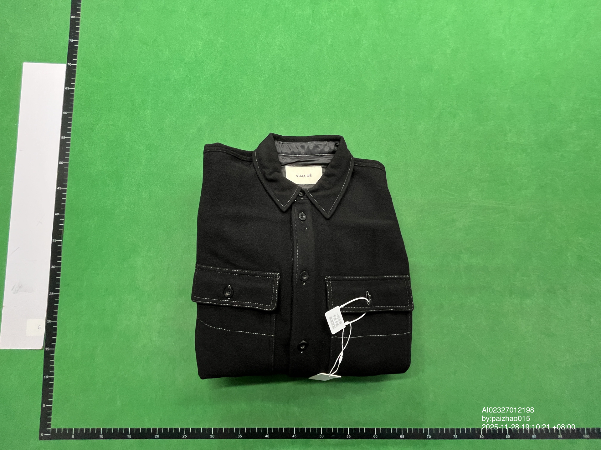 QC Photo - Vuja De Kimono-Dyed Wool Overshirt Jacket