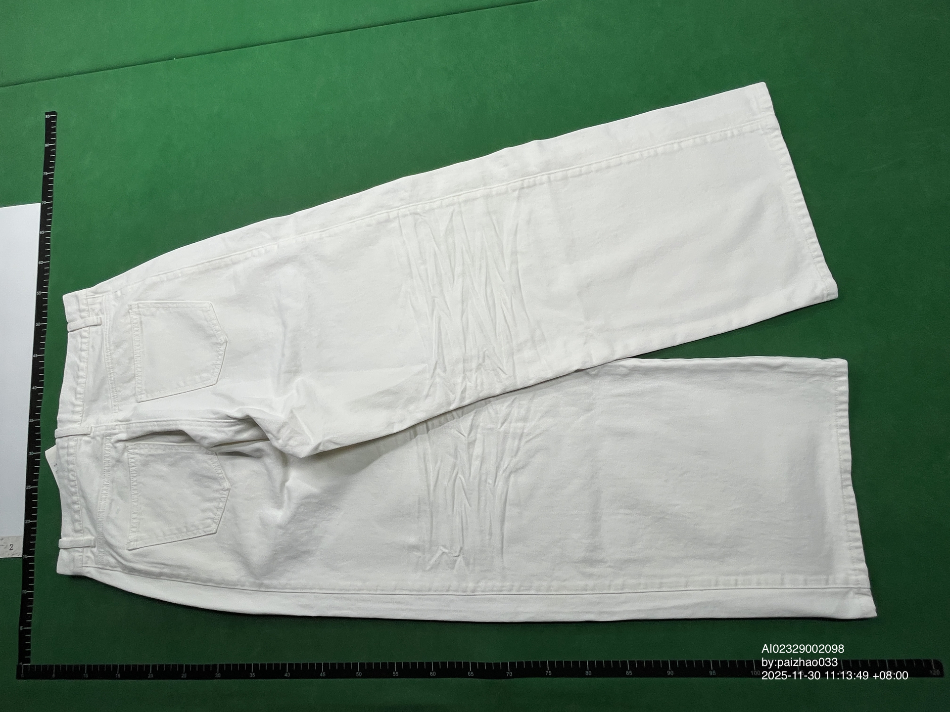 QC Photo - JCAESAR Baggy White Denim Jeans