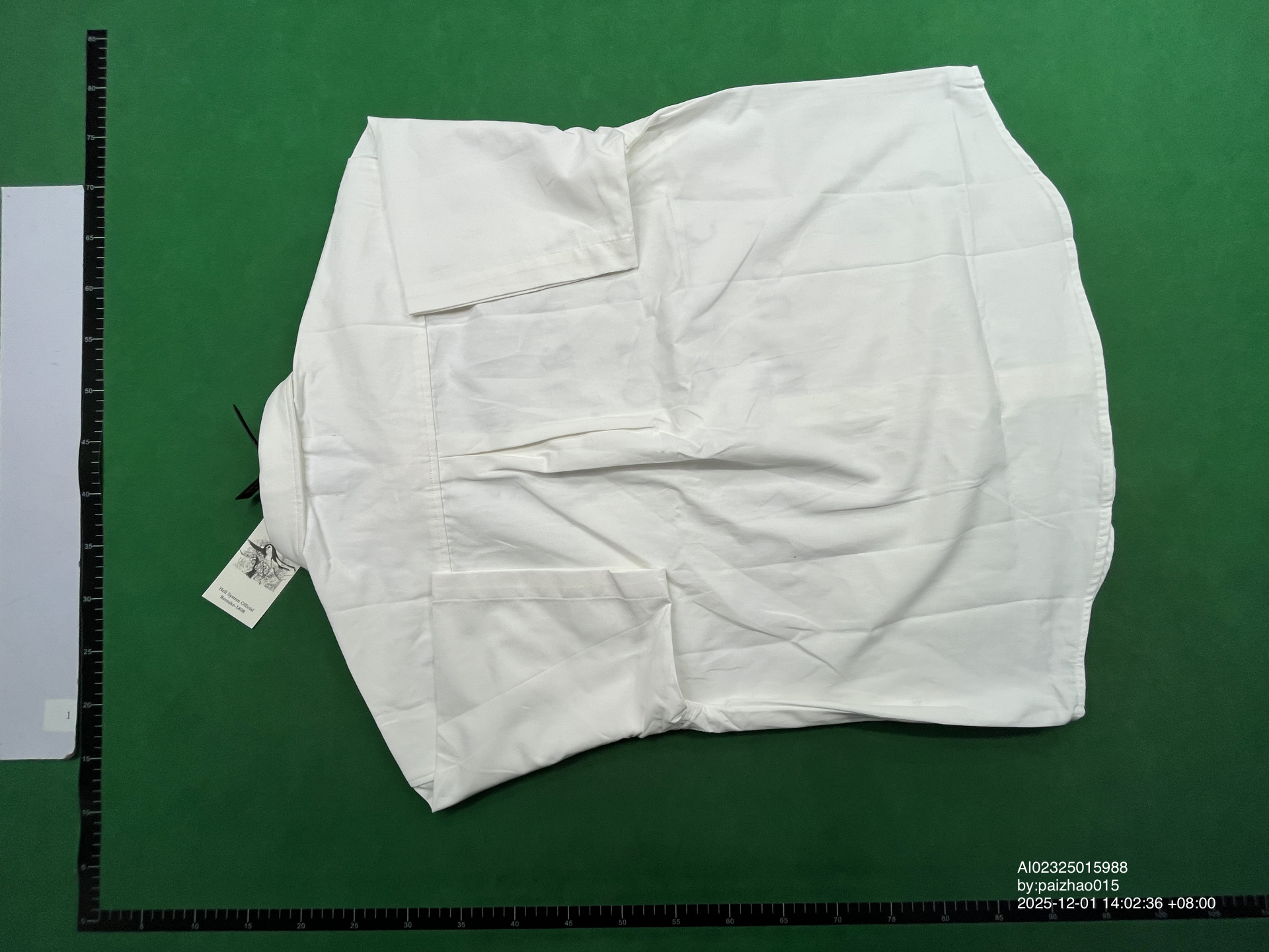 QC Photo - Hell System Text Short Sleeve Shirt