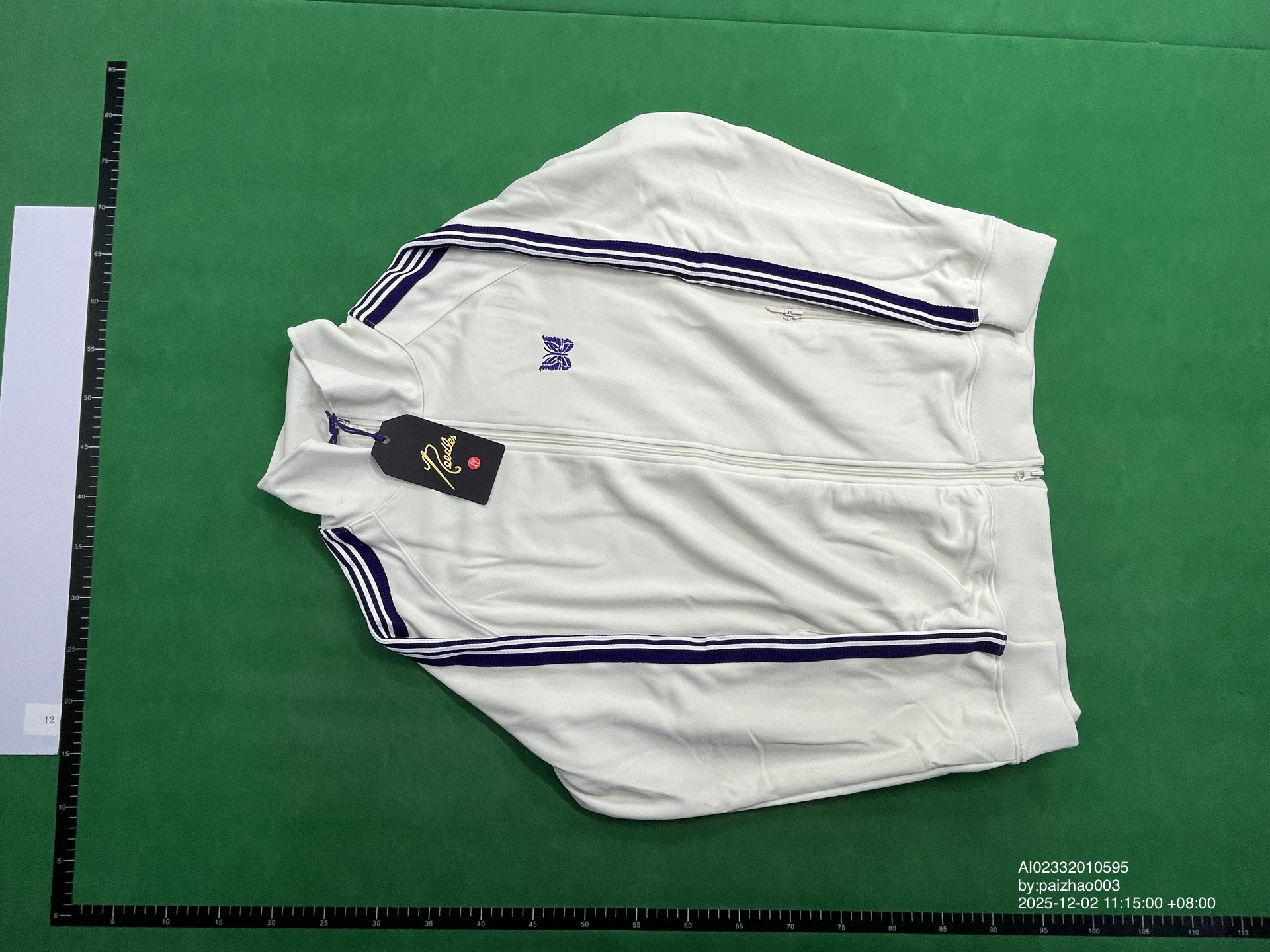 QC Photo - Embroidered butterfly zipper coat 9712