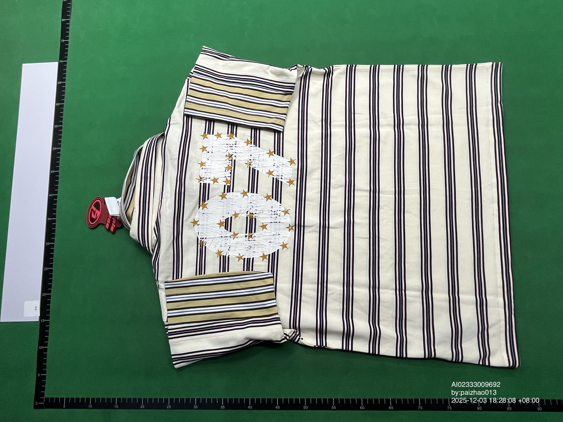 QC Photo - PEOPLESENSE Striped Crown Badge Polo