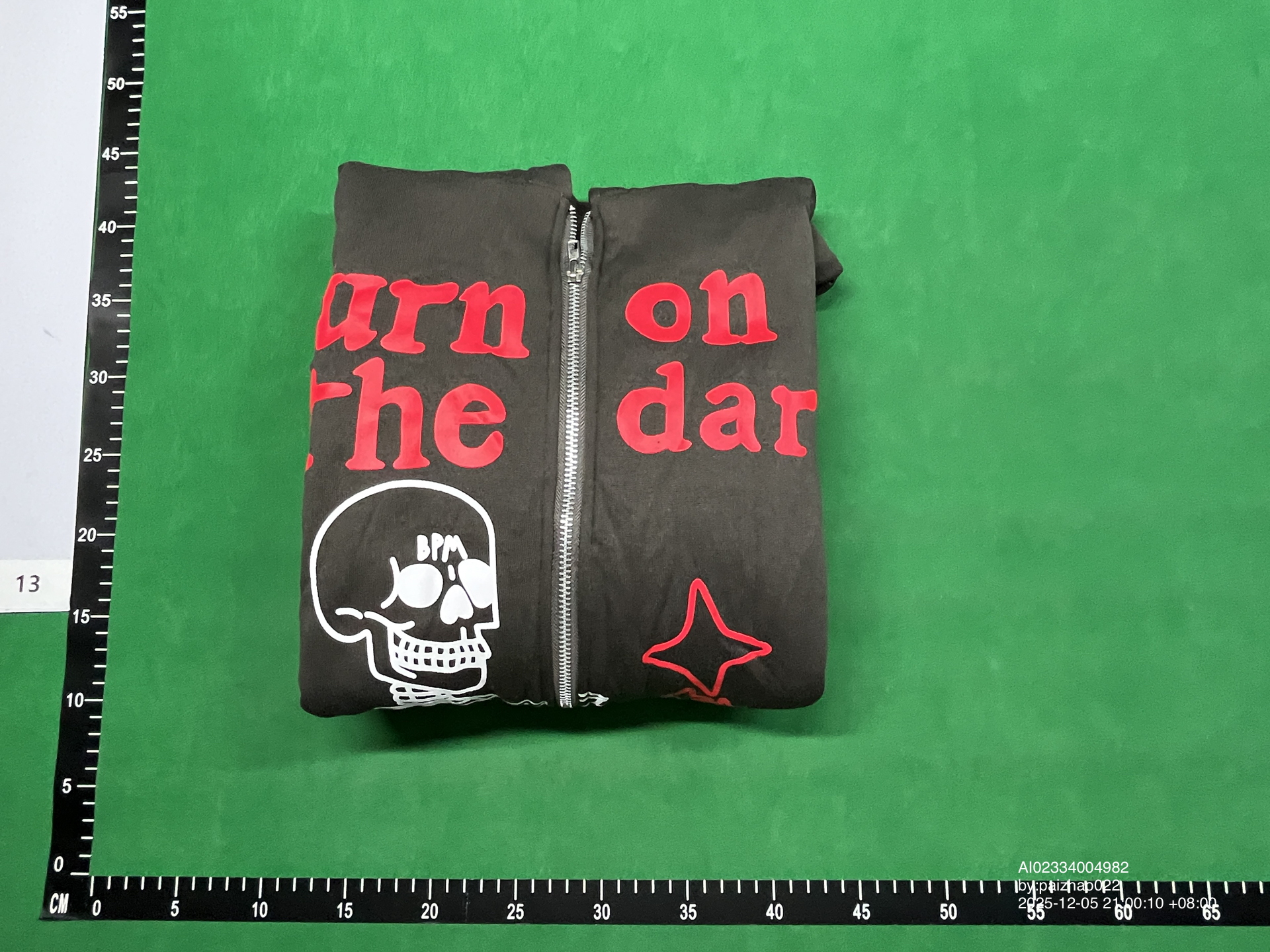 QC Photo - Broken Planet Skeleton Zip Up Hoodie