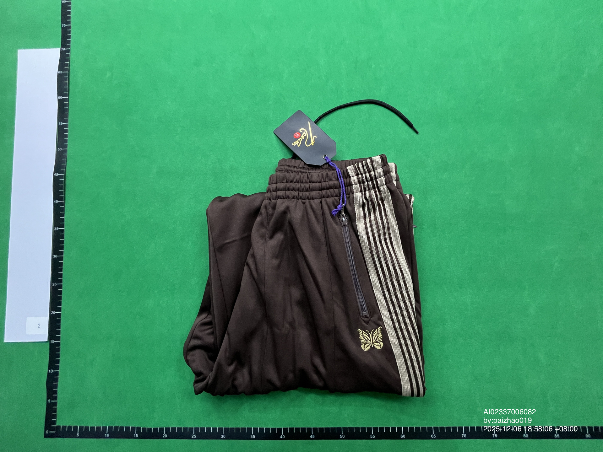 QC Photo - Butterfly embroidered wide-leg pants 1312