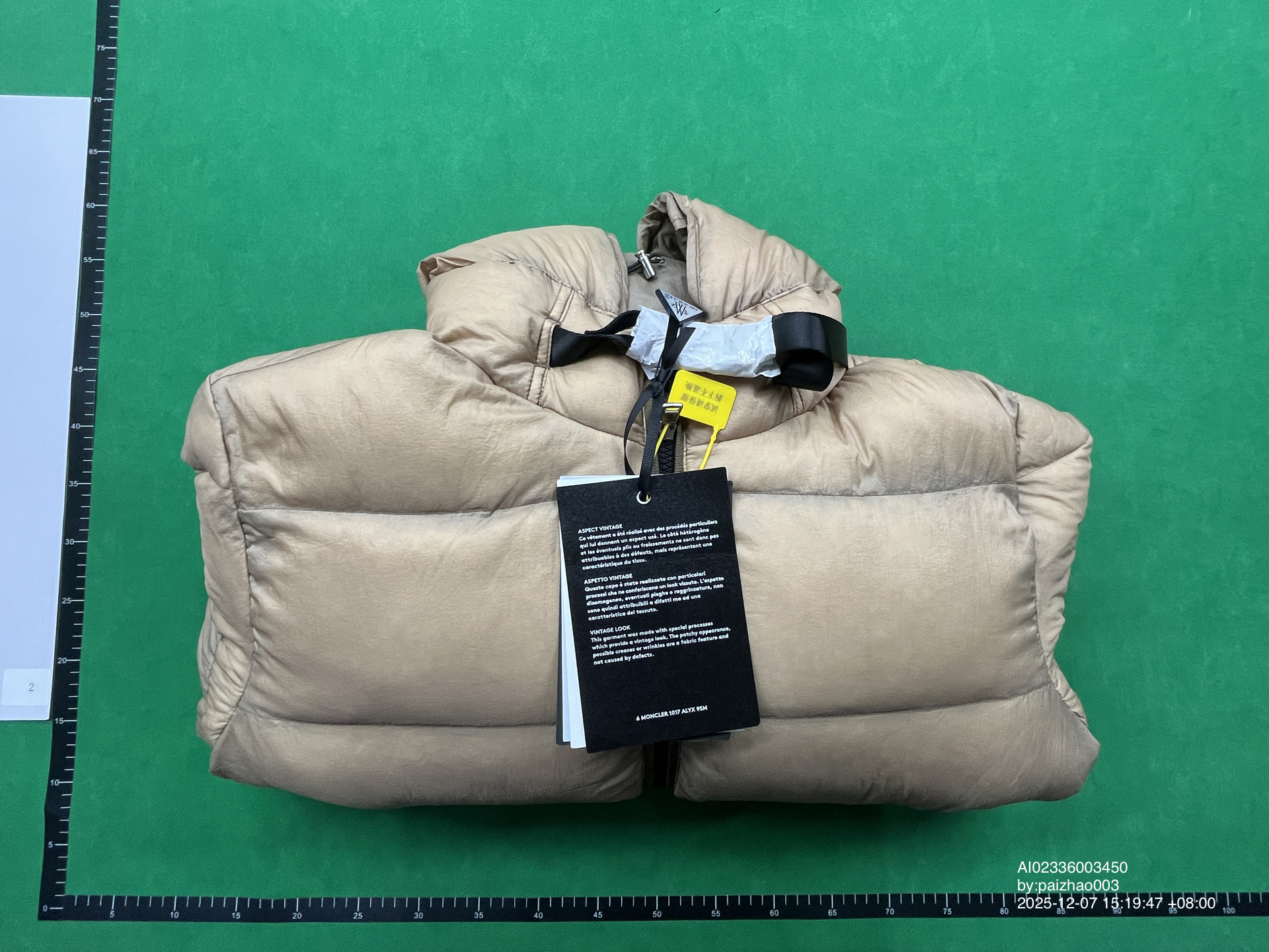 QC Photo - Moncler Genius x Alyx Almon Puffer Jacket