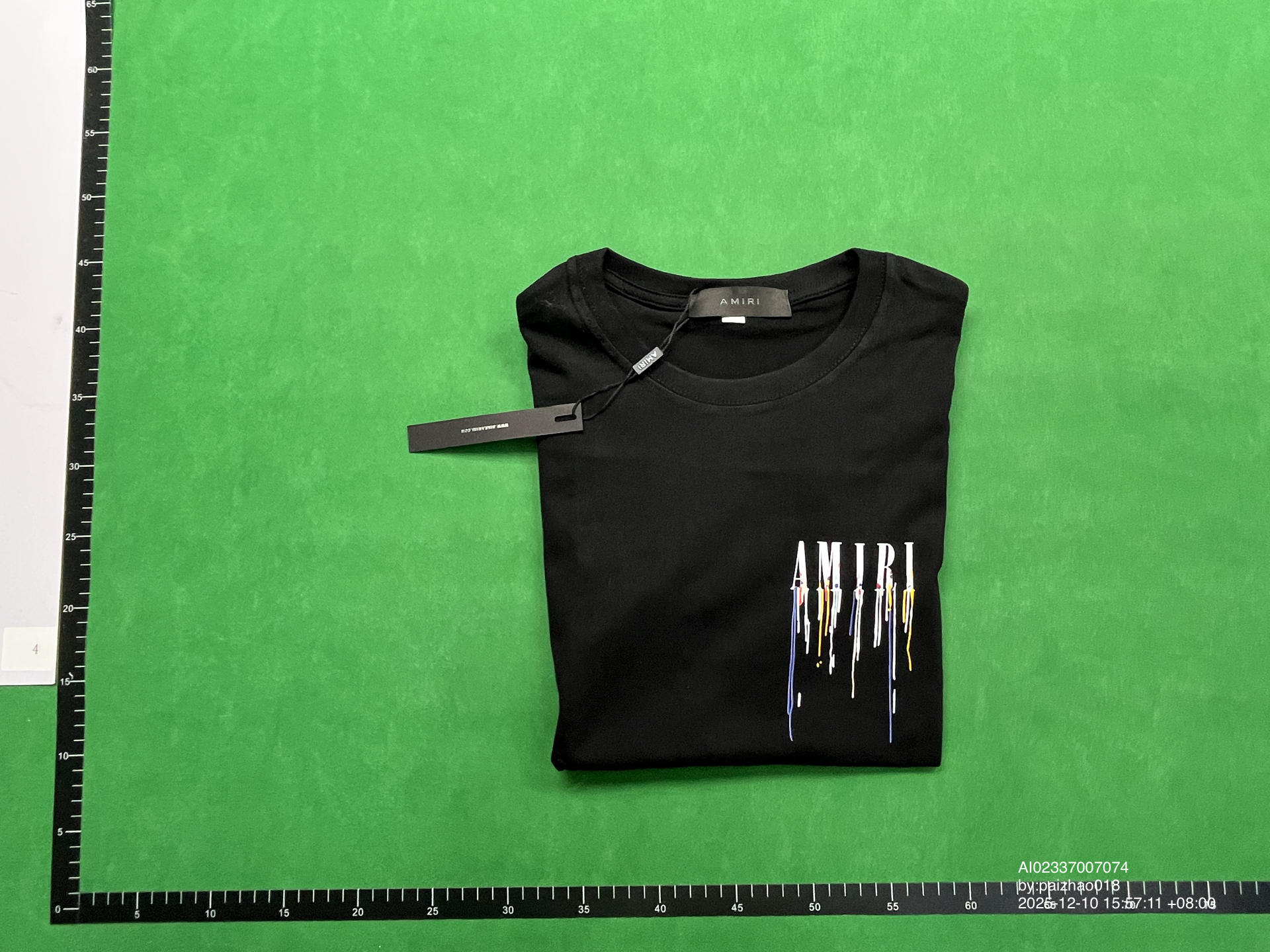 QC Photo - Amiri Dripping Paint Tee