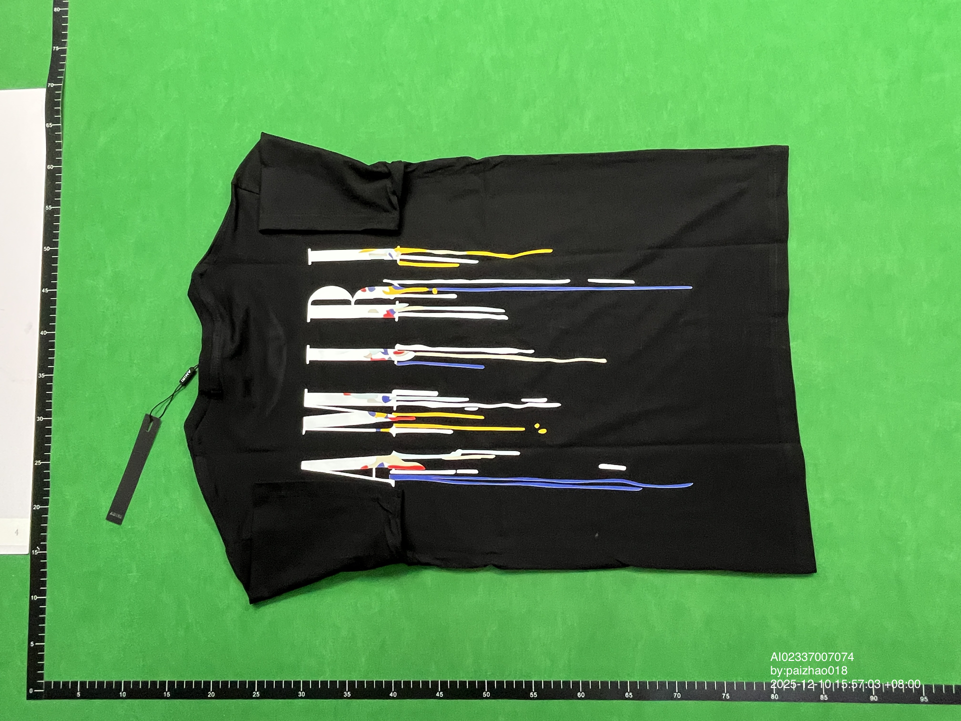 QC Photo - Amiri Dripping Paint Tee