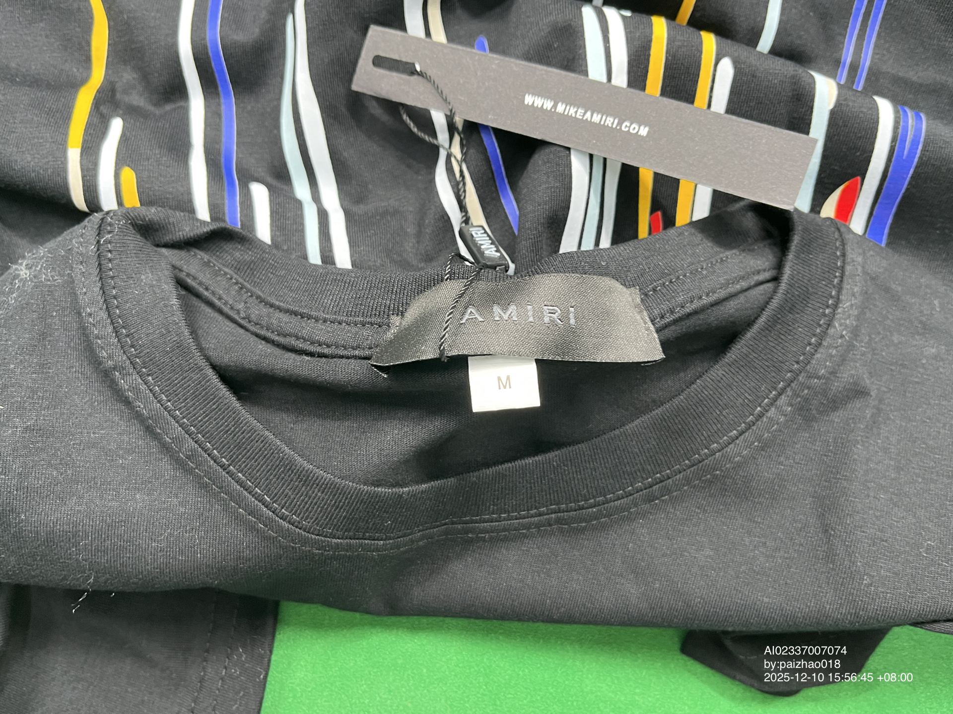 QC Photo - Amiri Dripping Paint Tee