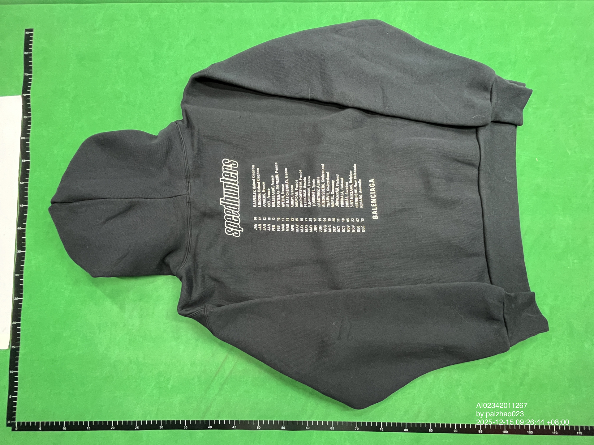QC Photo - Balenciaga Speedhunters Black Hoodie